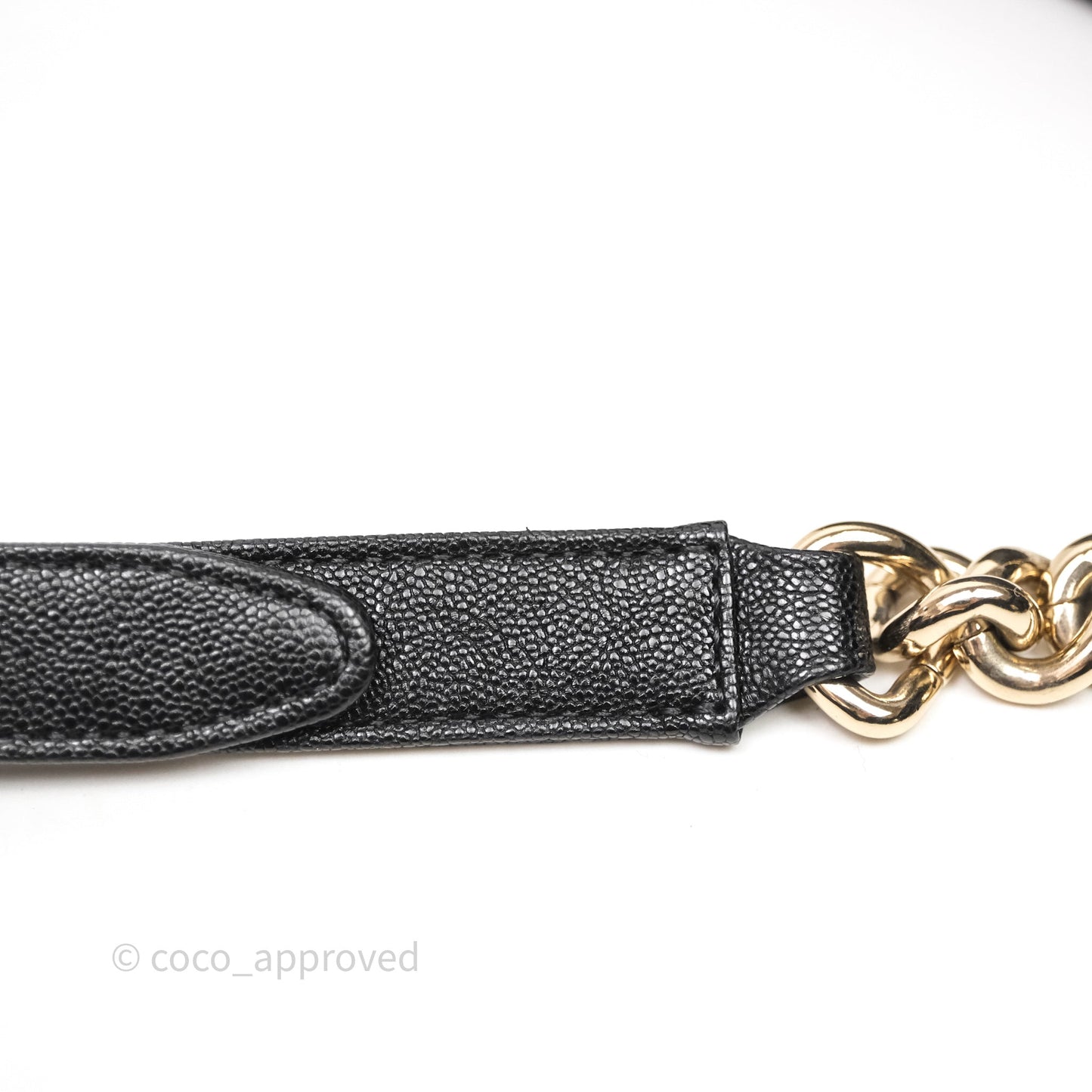 Chanel Medium Boy Chevron Black Caviar Light Gold Hardware