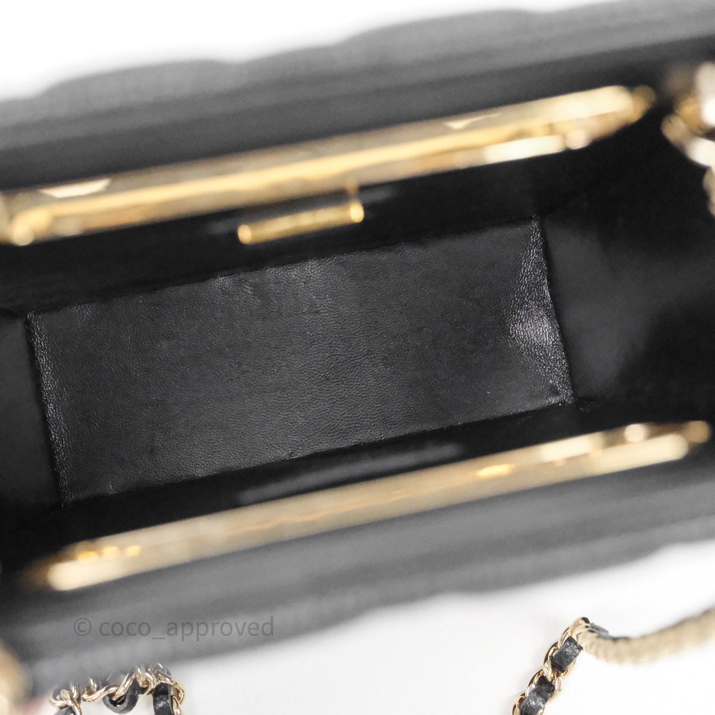 Chanel Evening Bag Caviar Black Gold Hardware