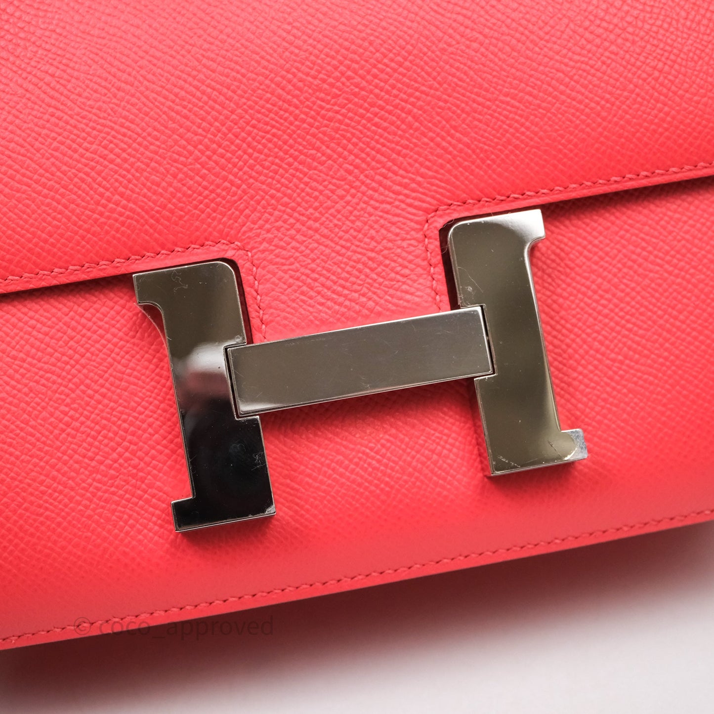 Hermès Constance 24 Rose Jaipur T5 Epsom Palladium Hardware