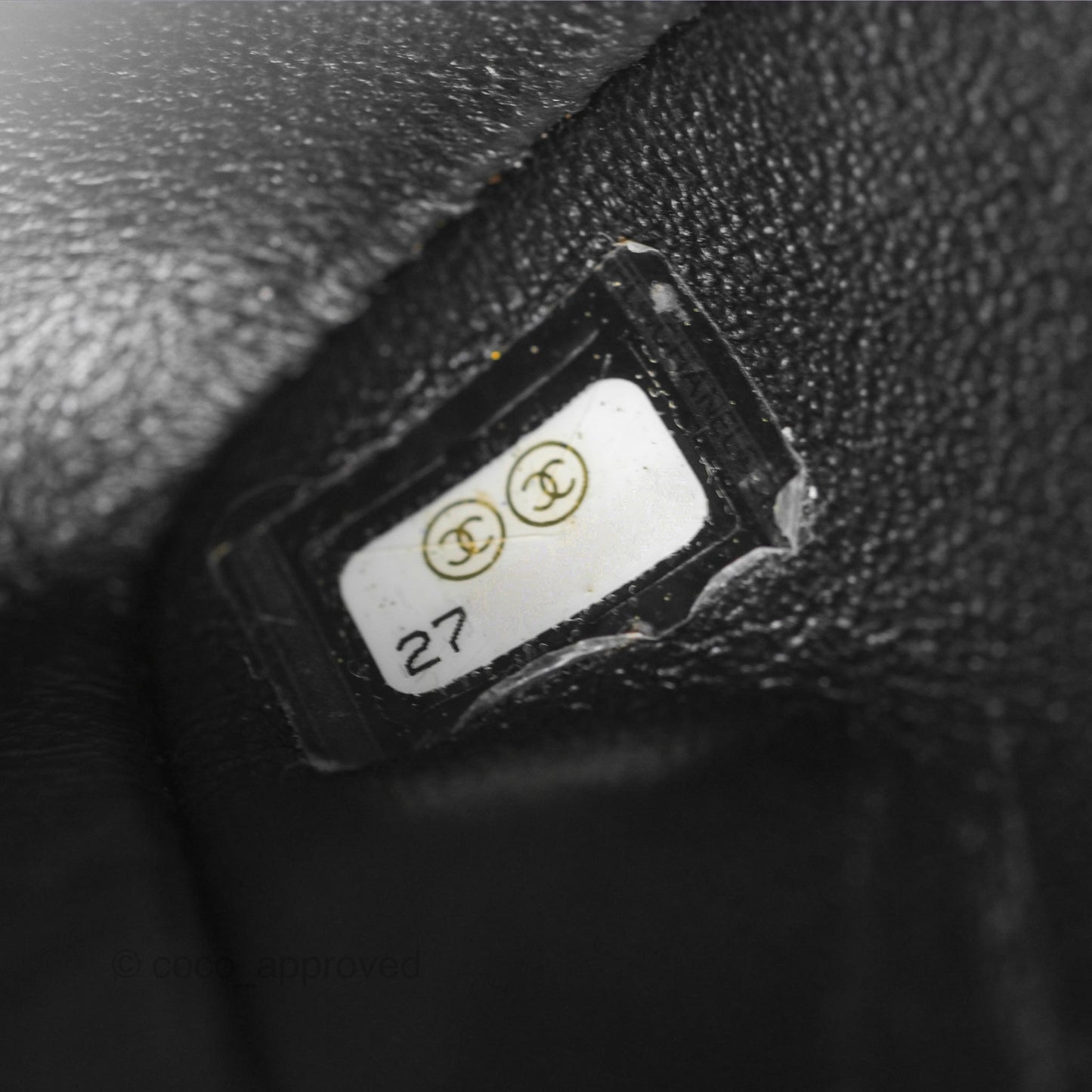 Chanel Chevron Mini Rectangular Black Lambskin Aged Gold Hardware