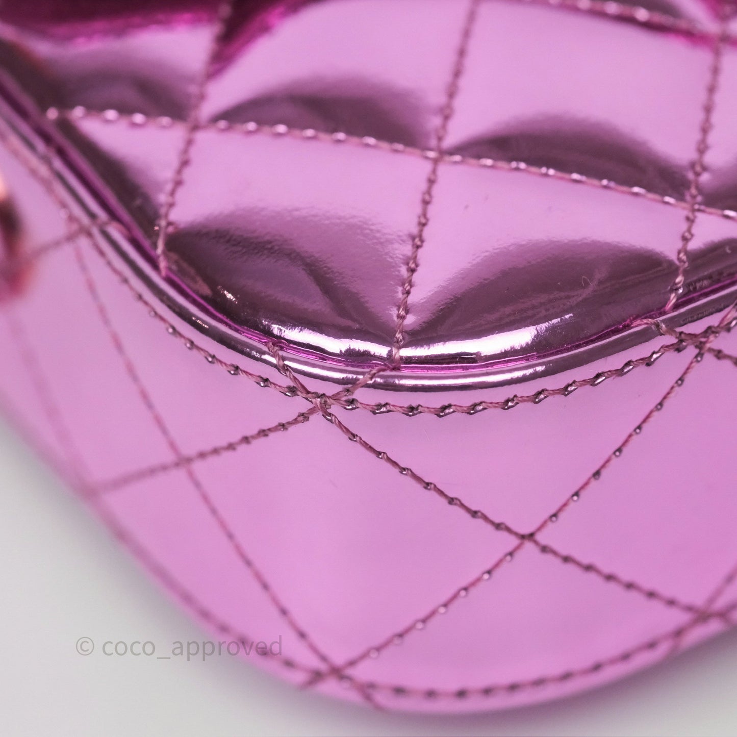 Chanel Hollywood Boulevard Flap with Star Coin Purse Lilac Pink Metallic Mirror Calfskin 24C