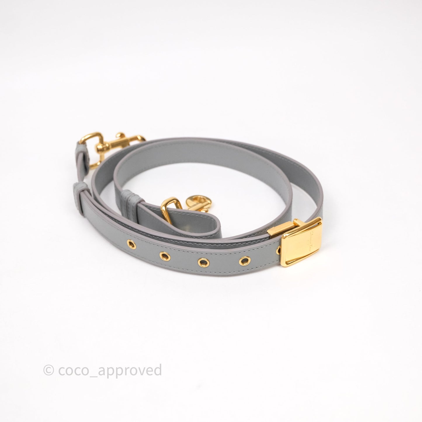 Christian Dior Medium Bobby Flap Grey Box Calfskin