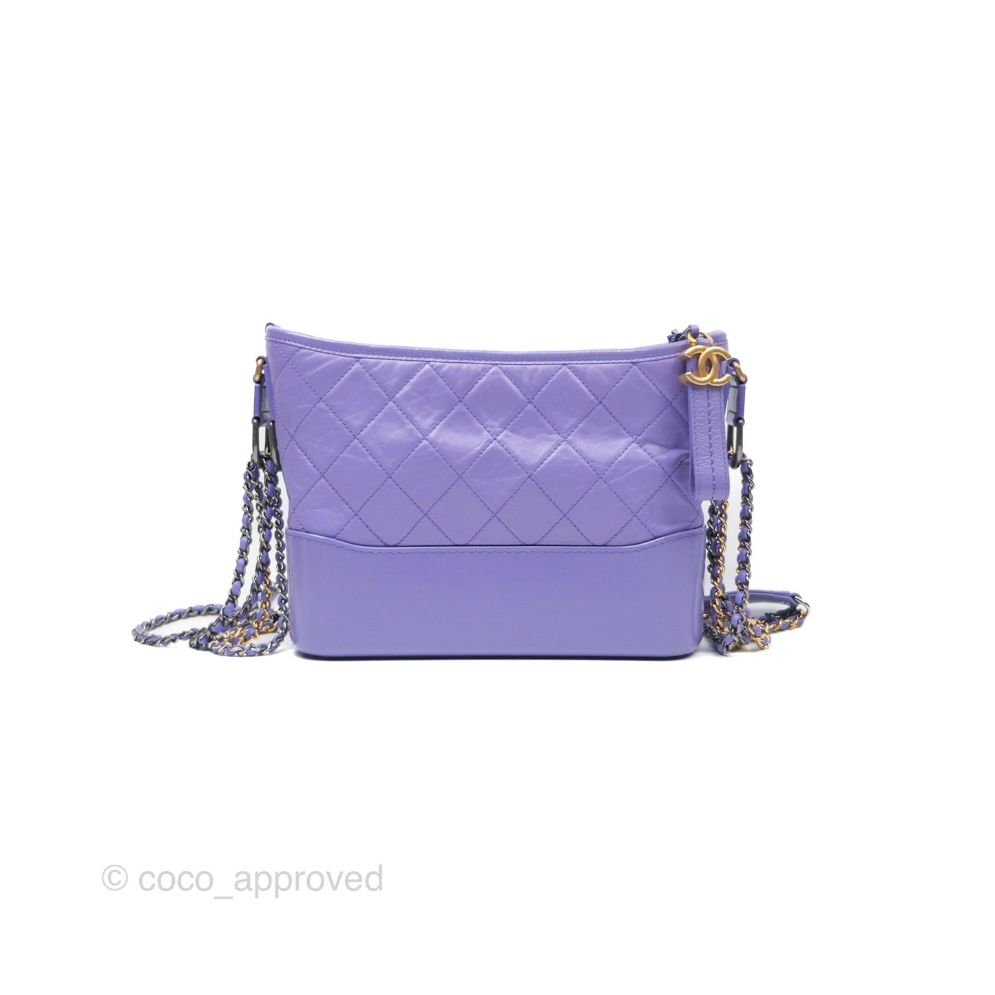 Chanel New Medium Gabrielle Purple Aged Calfskin