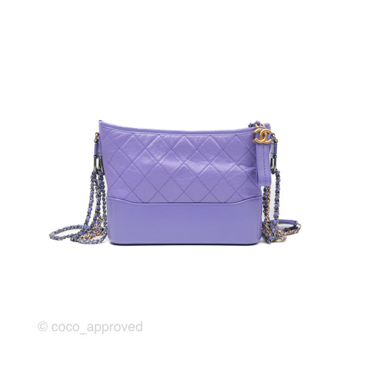 Chanel New Medium Gabrielle Purple Aged Calfskin