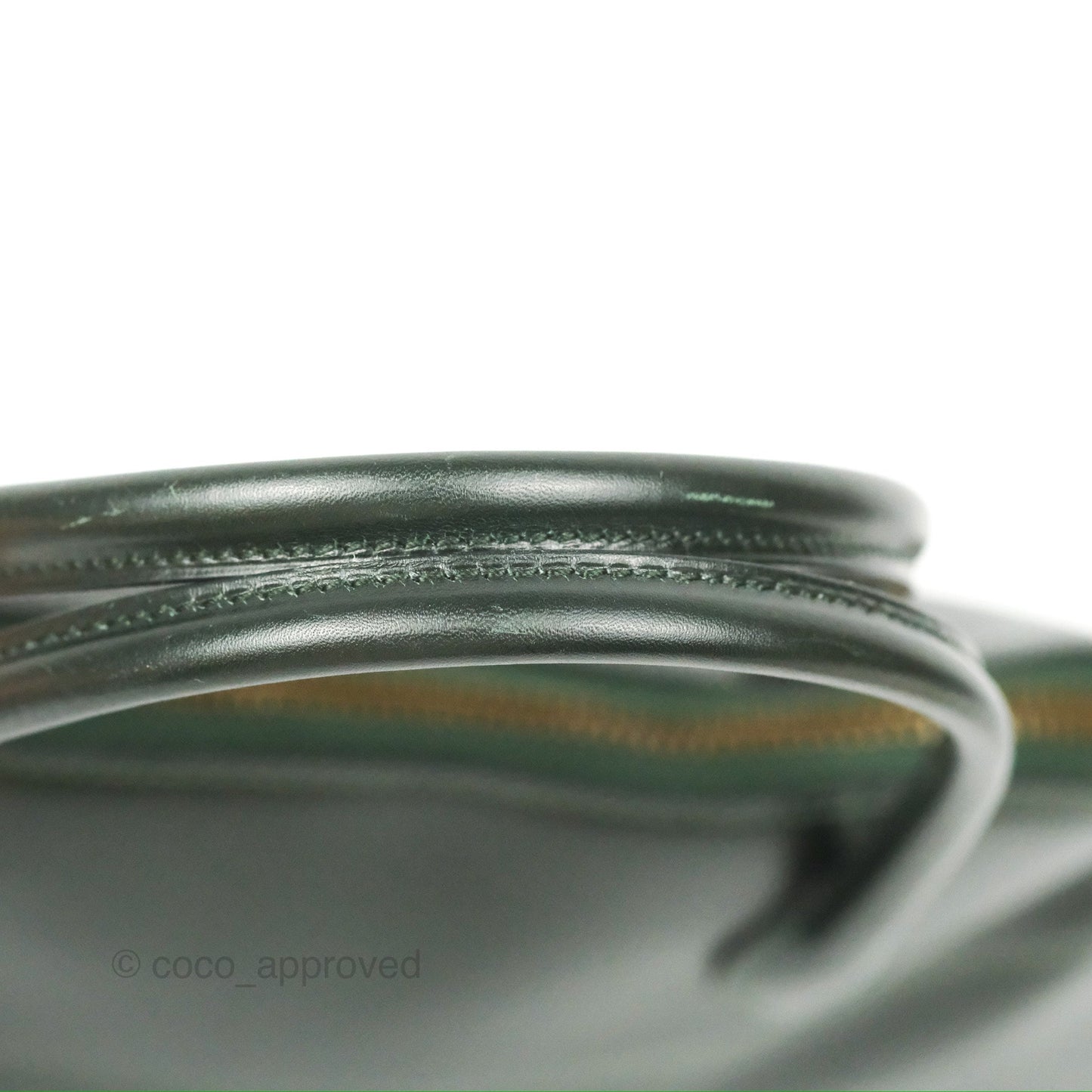 Hermès Vintage Bolide 27 Dark Green Box Leather Gold Hardware