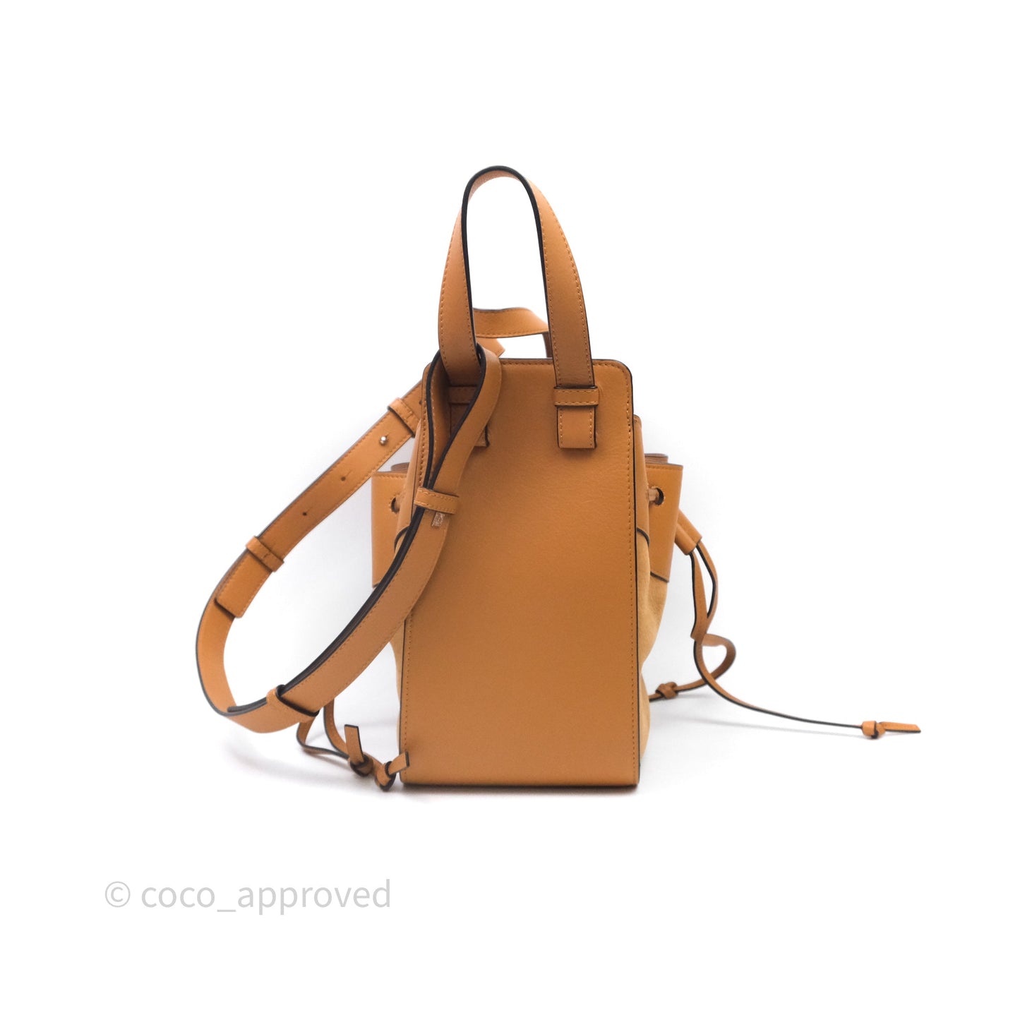 Loewe Small Hammock Drawstring Light Caramel Calfskin