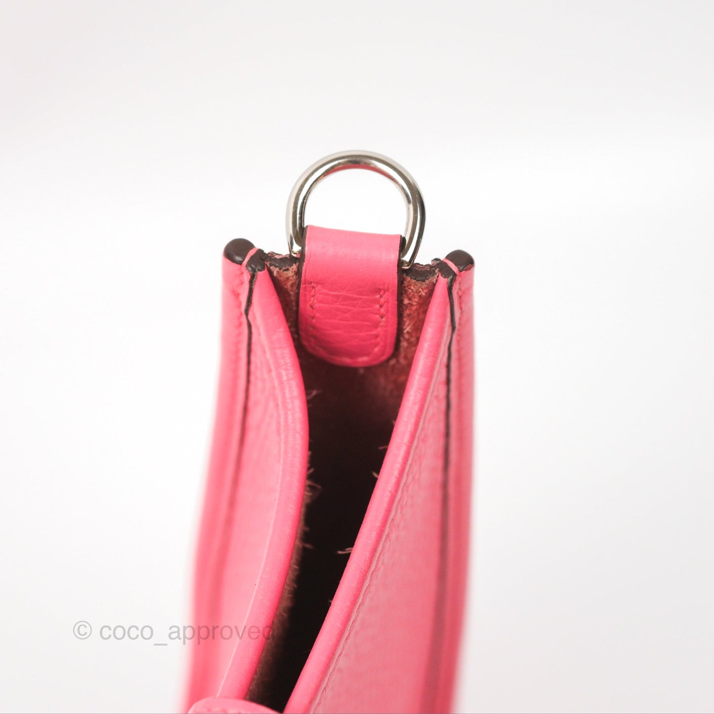 Hermès Mini Evelyne 16 Rose Azalee Clemence Palladium Hardware