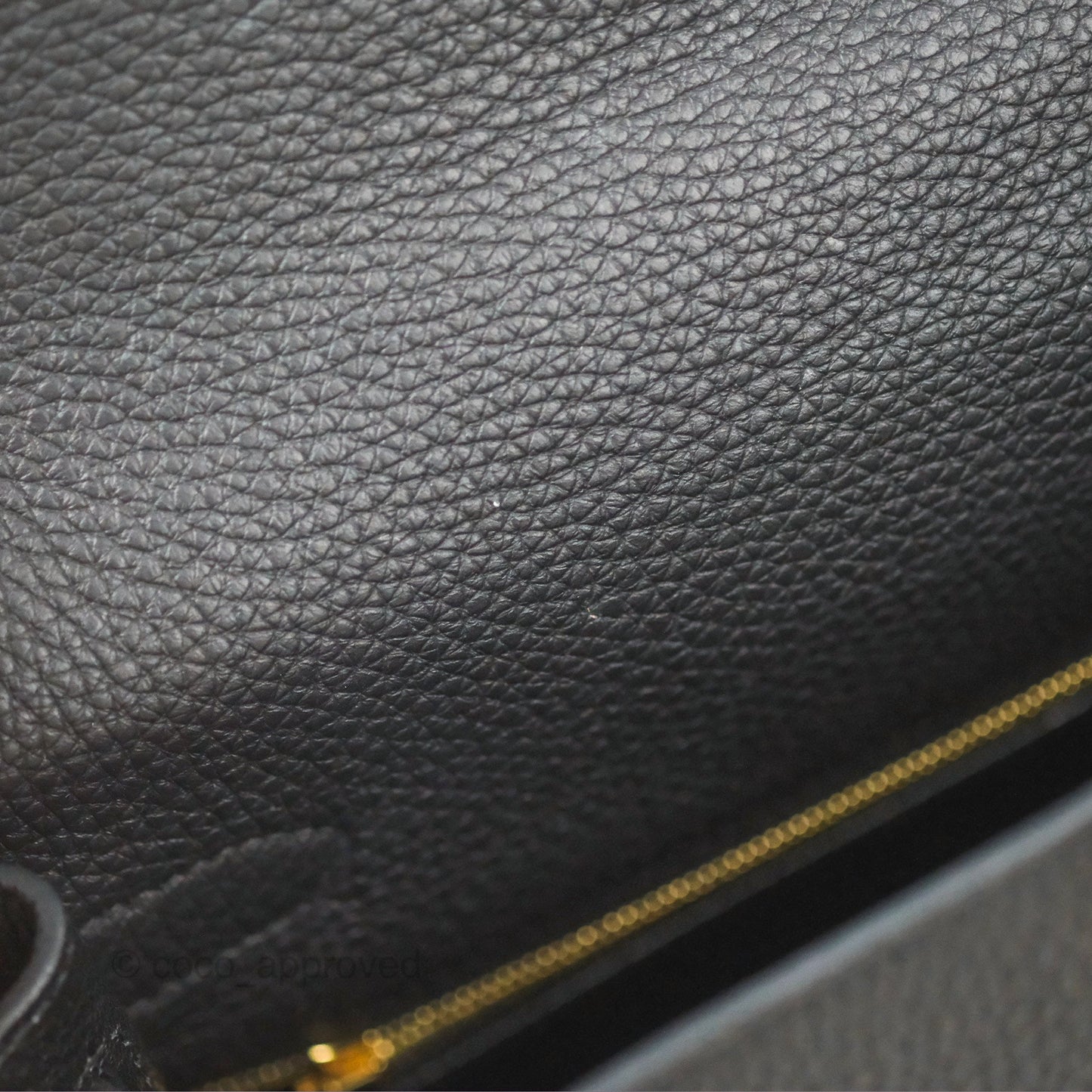 Hermès Retourne Kelly 28 Black Togo Gold Hardware