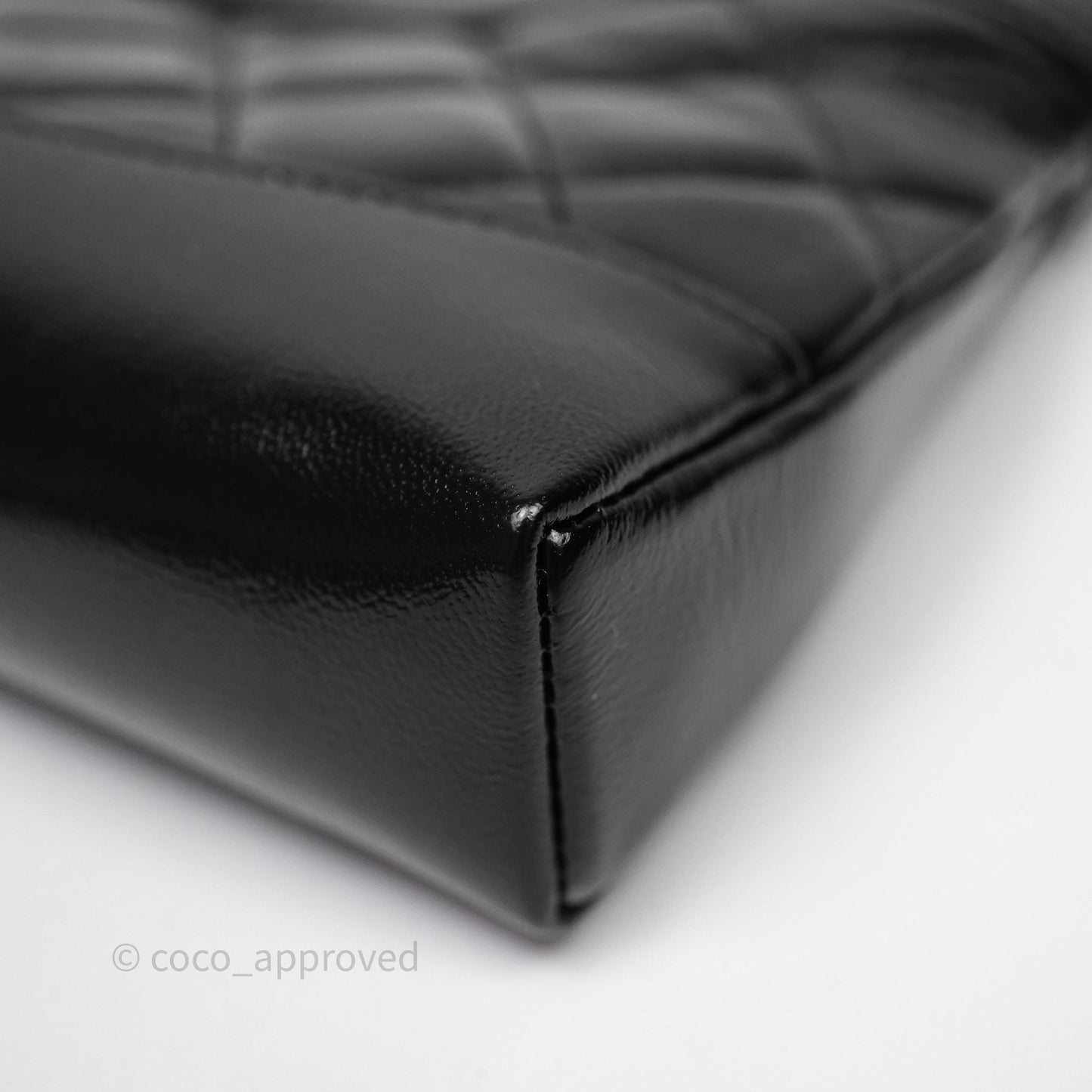 Chanel Nano 31 Black Shiny Lambskin Gold Hardware