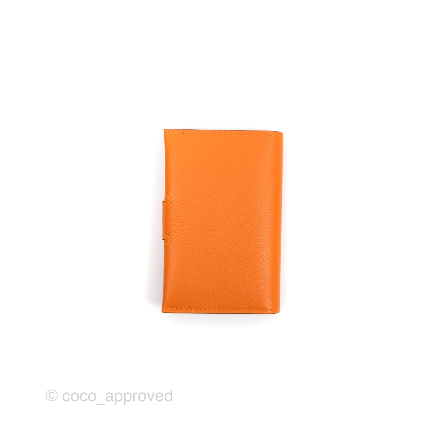 Hermès R.M.S Card Holder I9 Apricot/ 37 Gold Evercolor Palladium Hardware