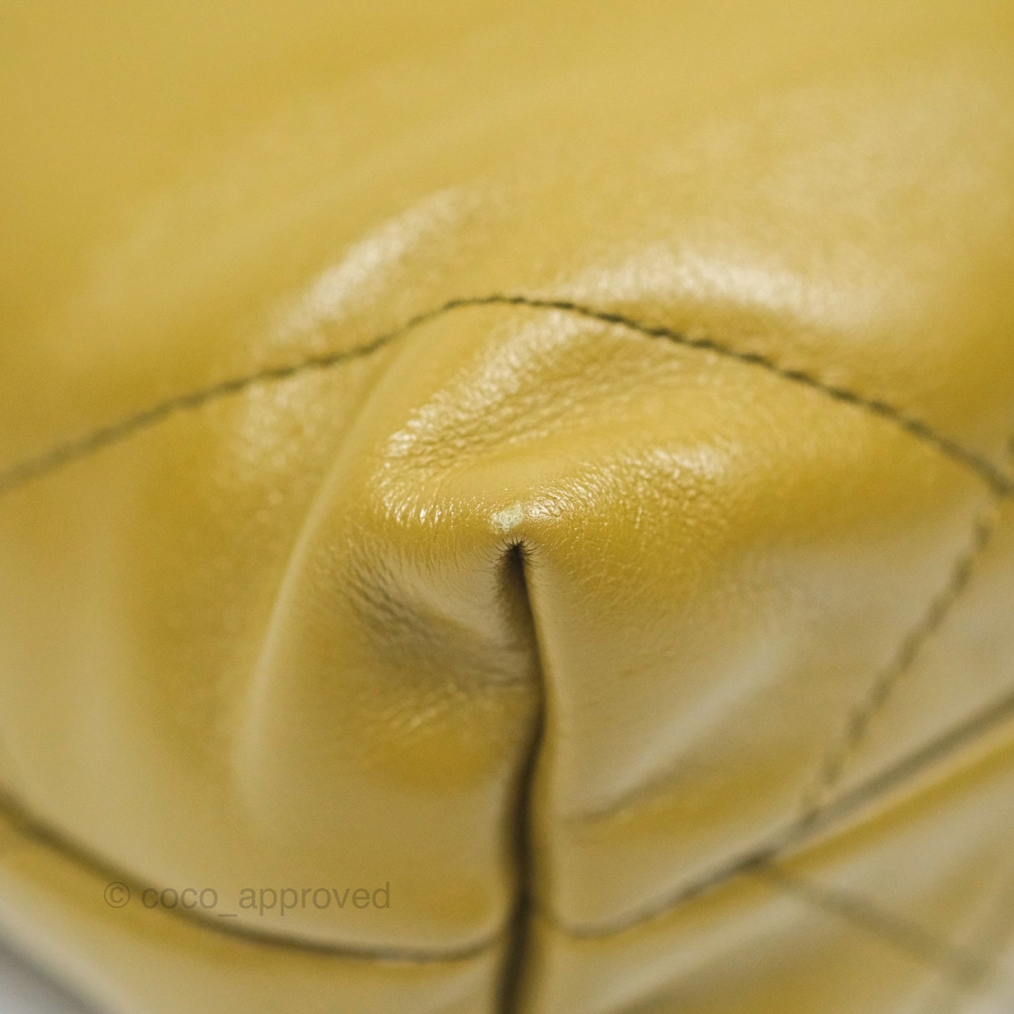 Chanel 22 Mini Bag Olive Shiny Crumpled Calfskin Aged Gold Hardware
