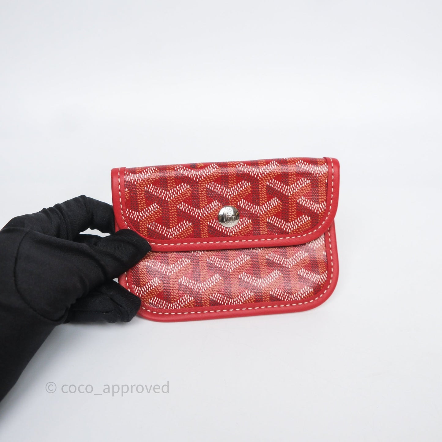 Goyard Anjou Mini Tote Bag Red Goyardine Canvas