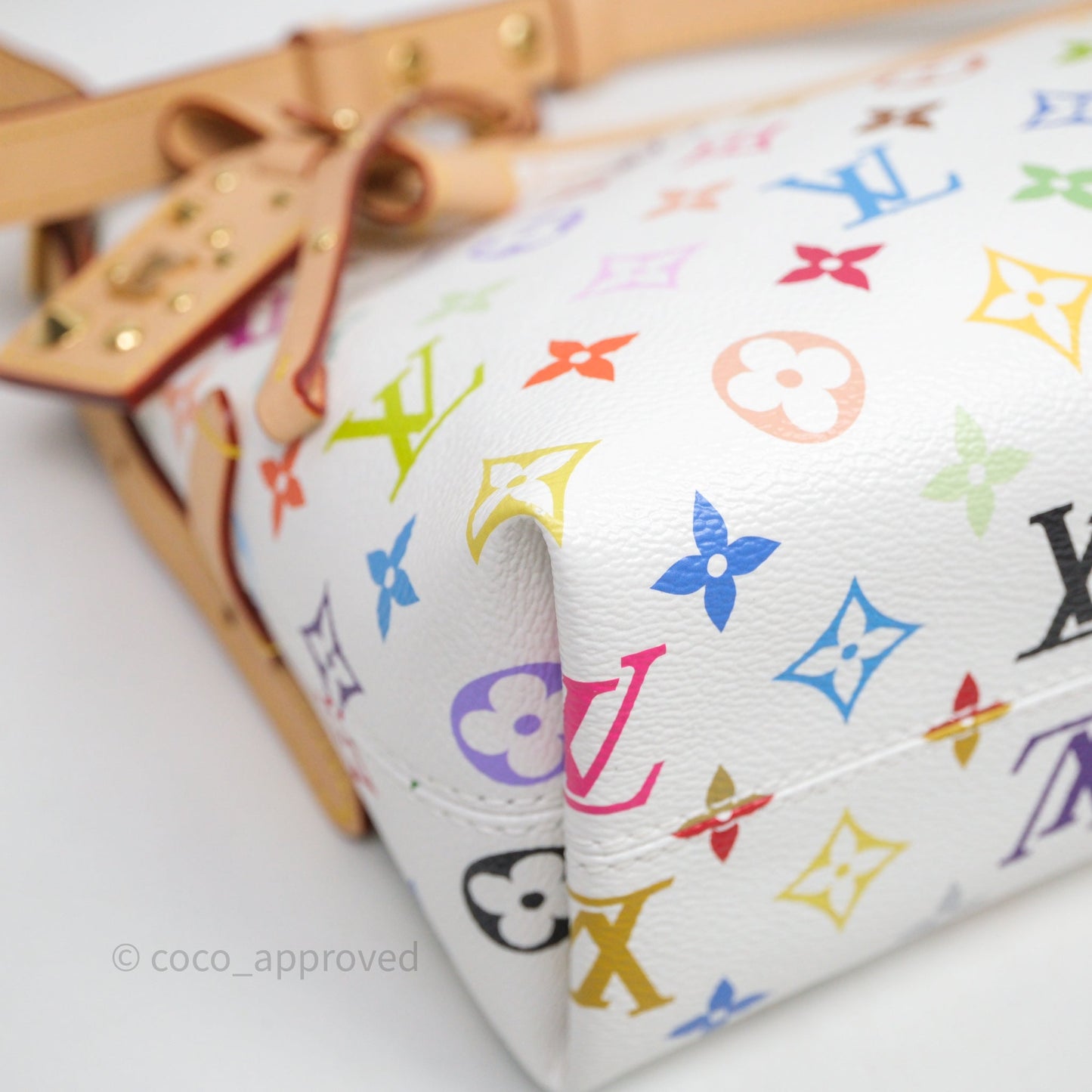 Louis Vuitton x Murakami Carryall East West White Monogram Multicolor