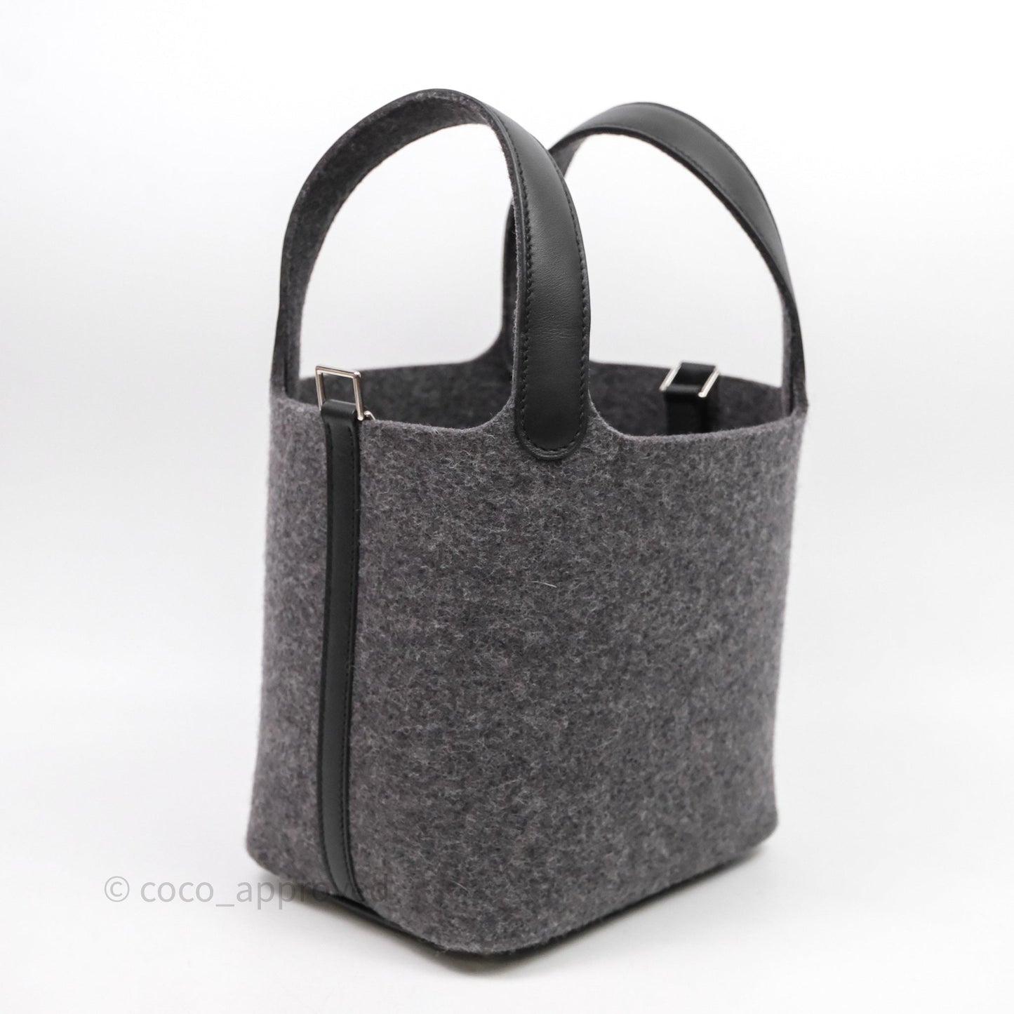 Hermes Picotin 18 Wool Gris Palladium Hardware
