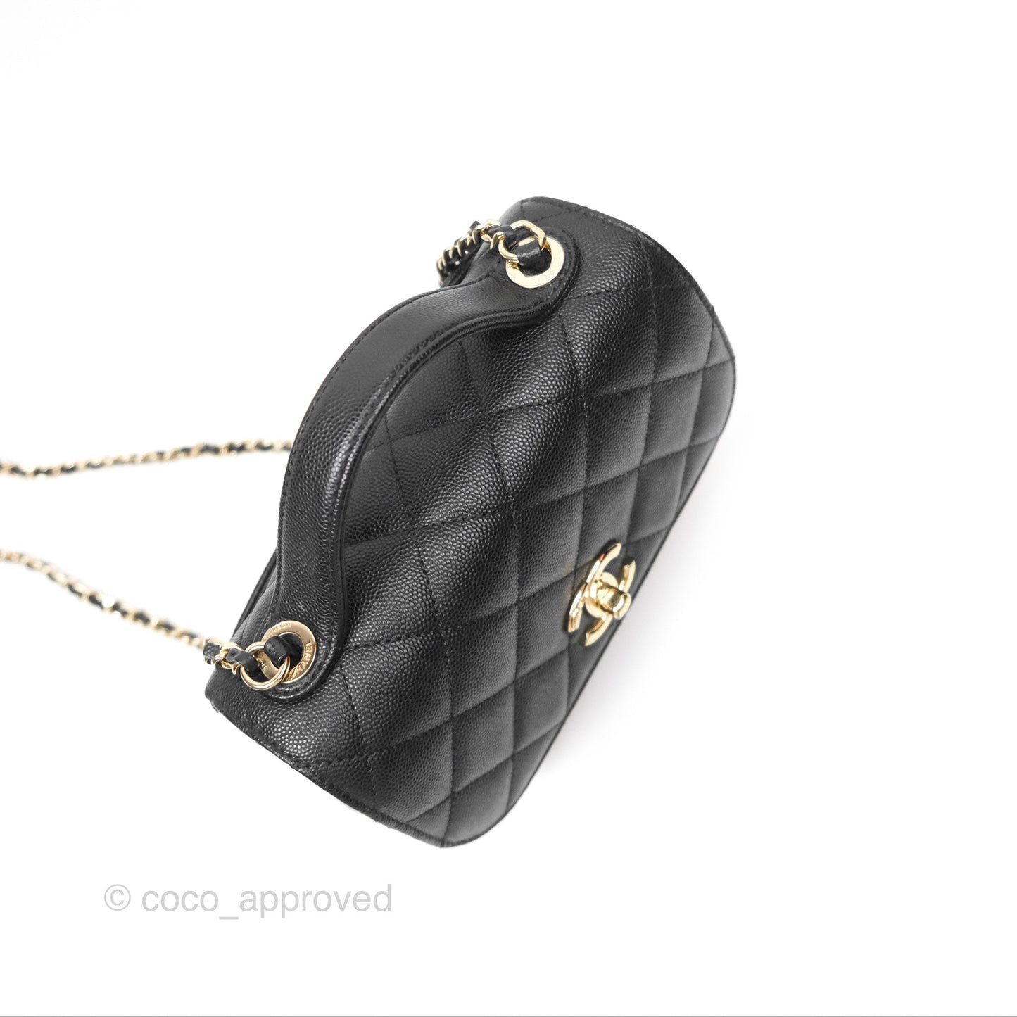 Chanel Quilted Small Business Affinity Flap Black Caviar Gold Hardware