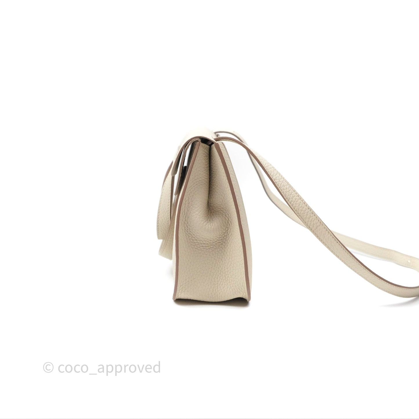 Hermès Halzan 25  Beton 8L Clemence Gold Hardware
