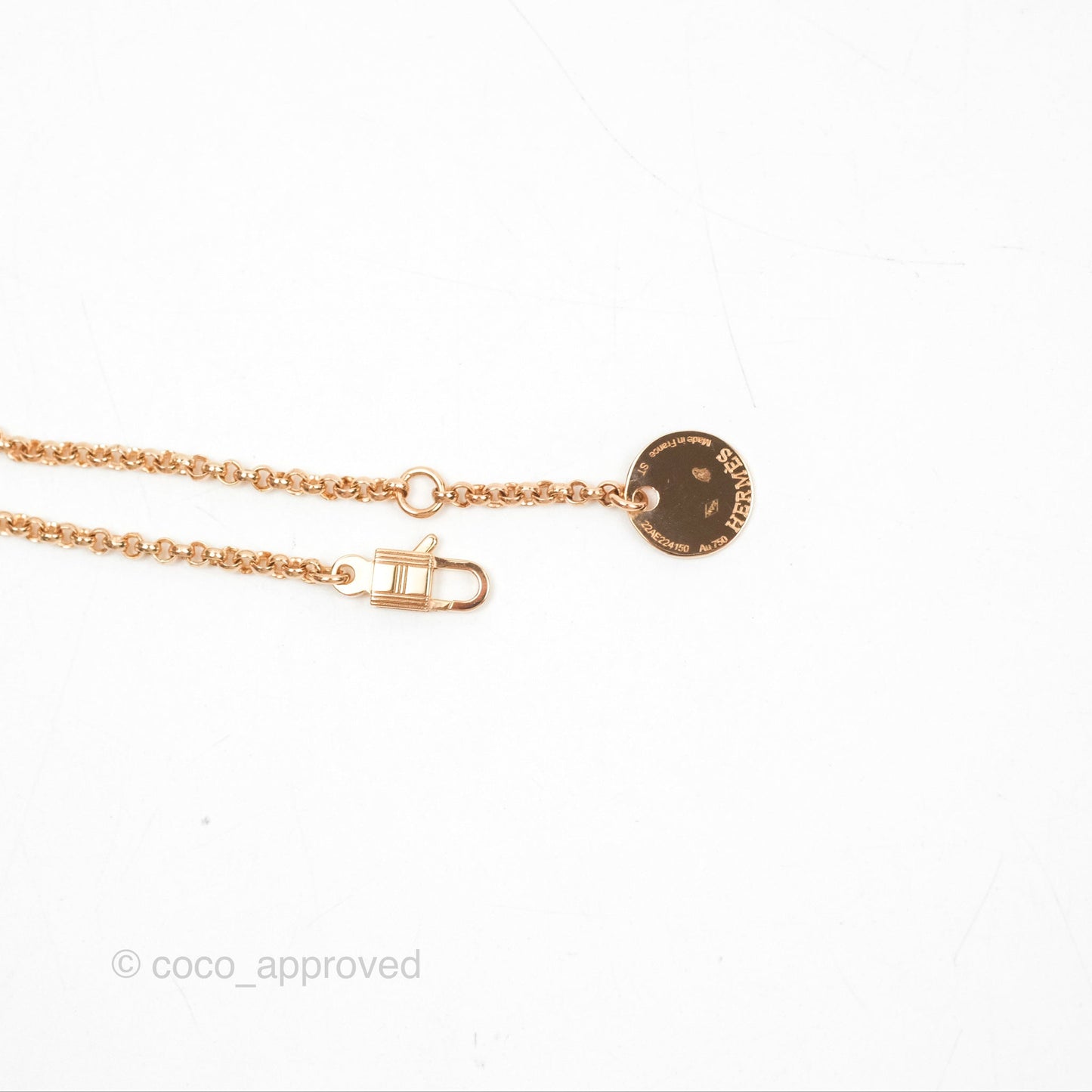Hermès Kelly Clochette Bracelet Rose Gold