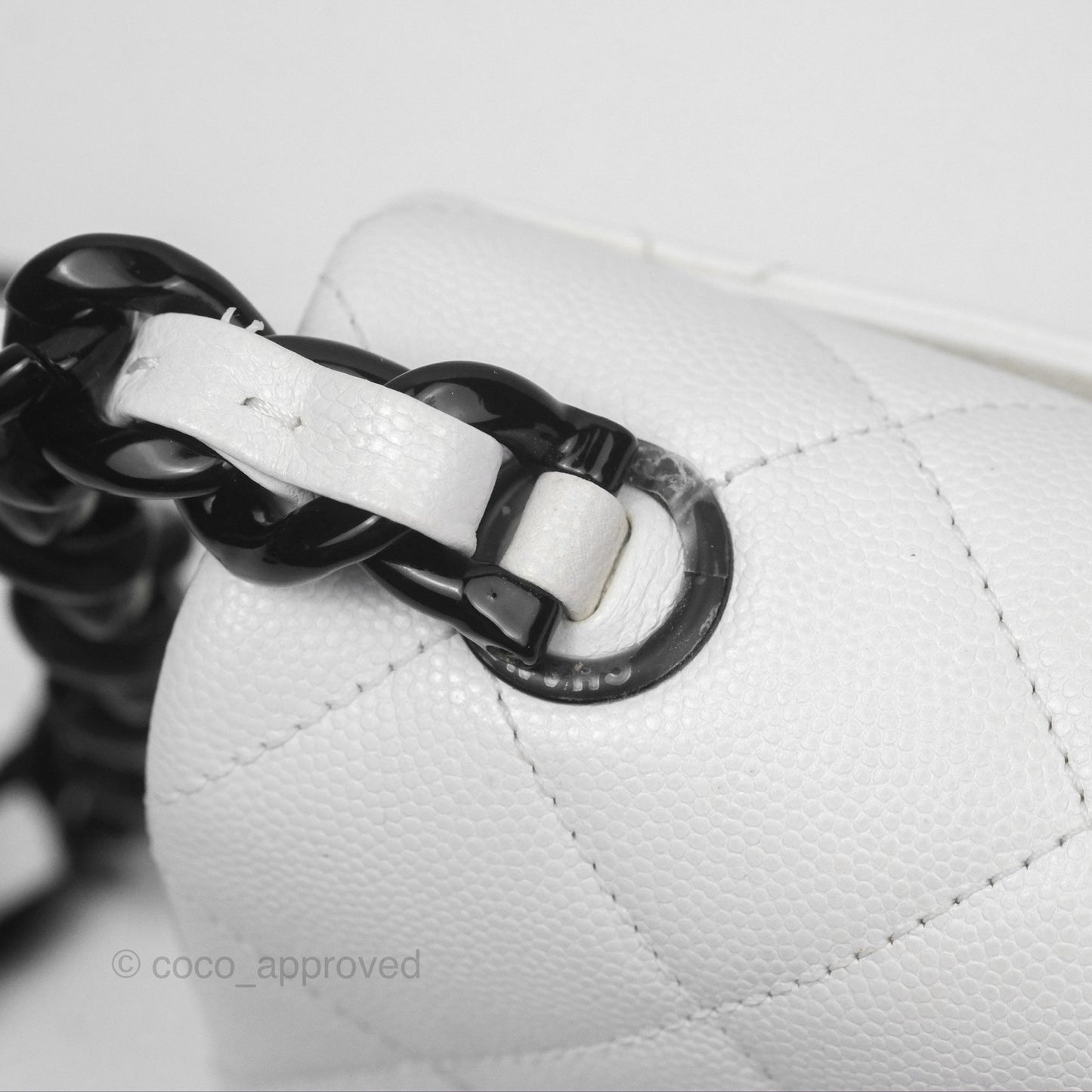 Chanel Quilted My Everything Medium Flap Bag White Caviar Incognito Hardware