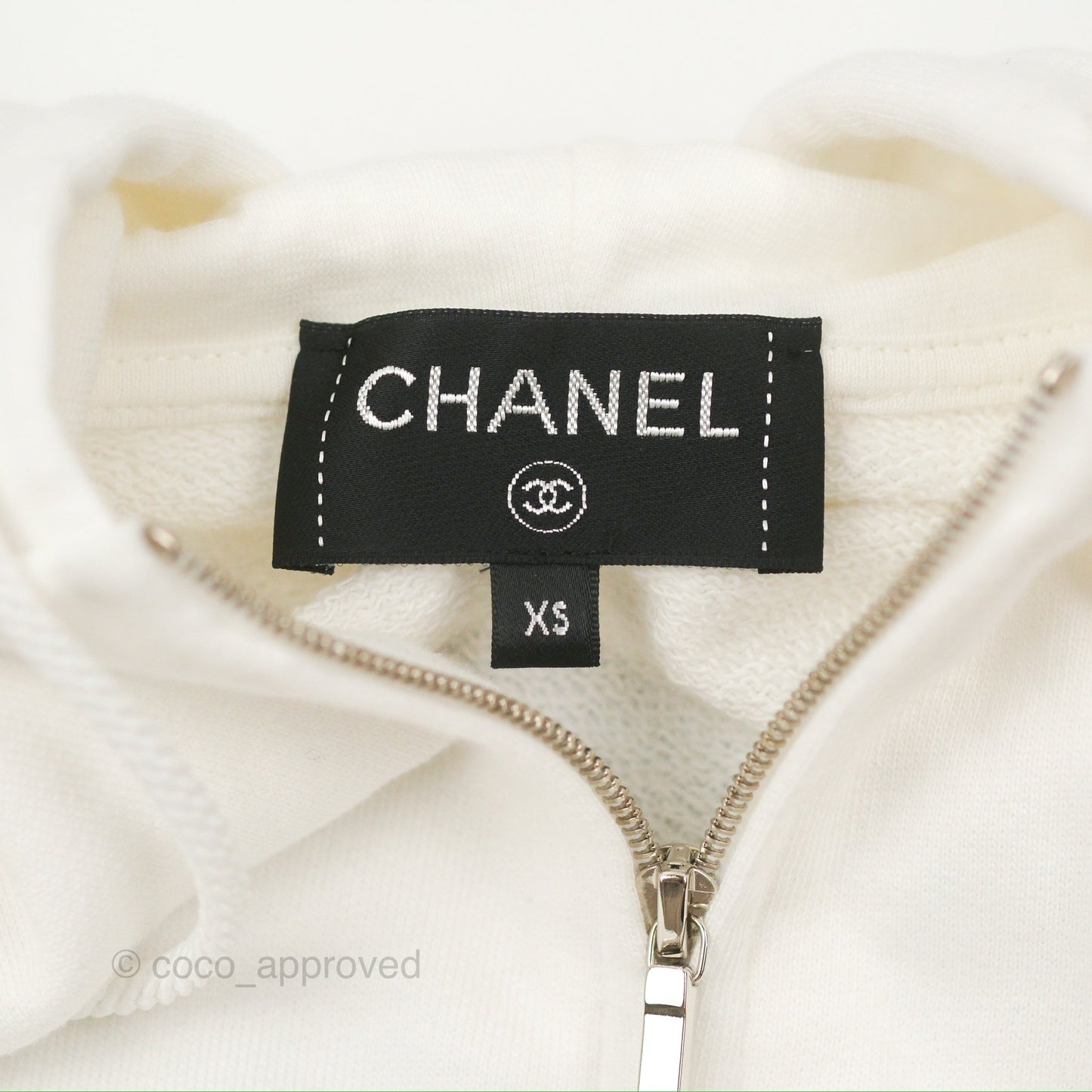 Chanel Zip Hoodie White Size XS 20P