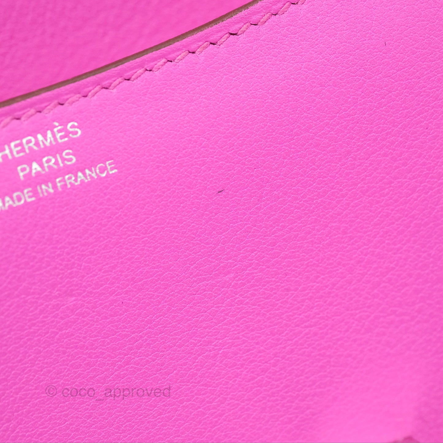 Hermès Constance Mini 18 Swift Magnolia/Orange Palladium Hardware