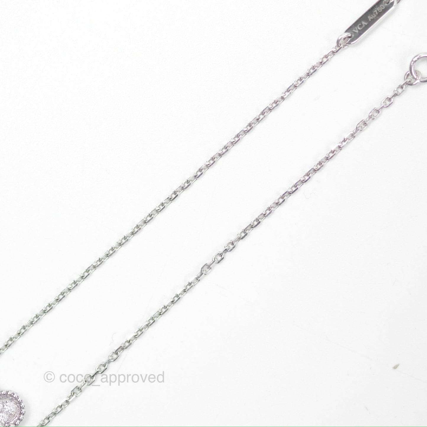 Van Cleef & Arpels Sweet Alhambra 1 Motif Bracelet White Gold