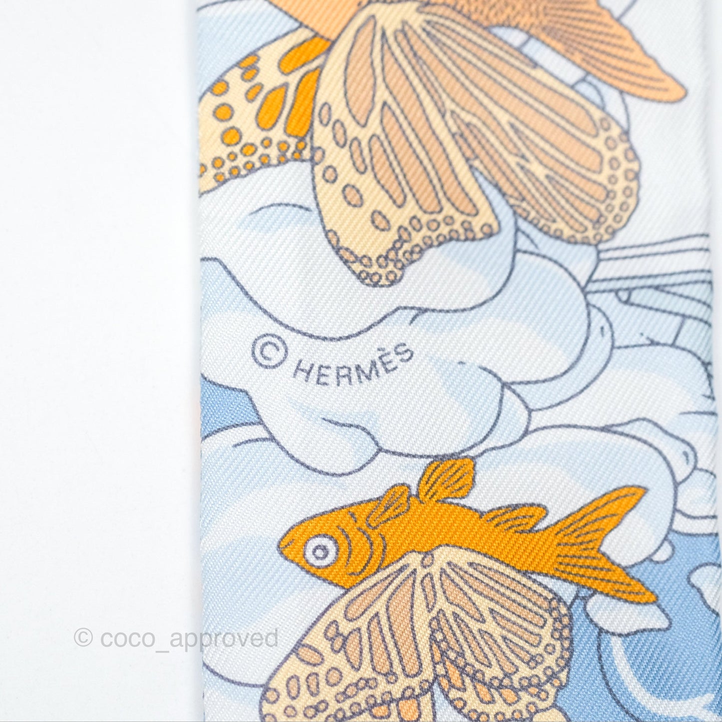 Hermès Sur Mon Nuage Silk Twilly