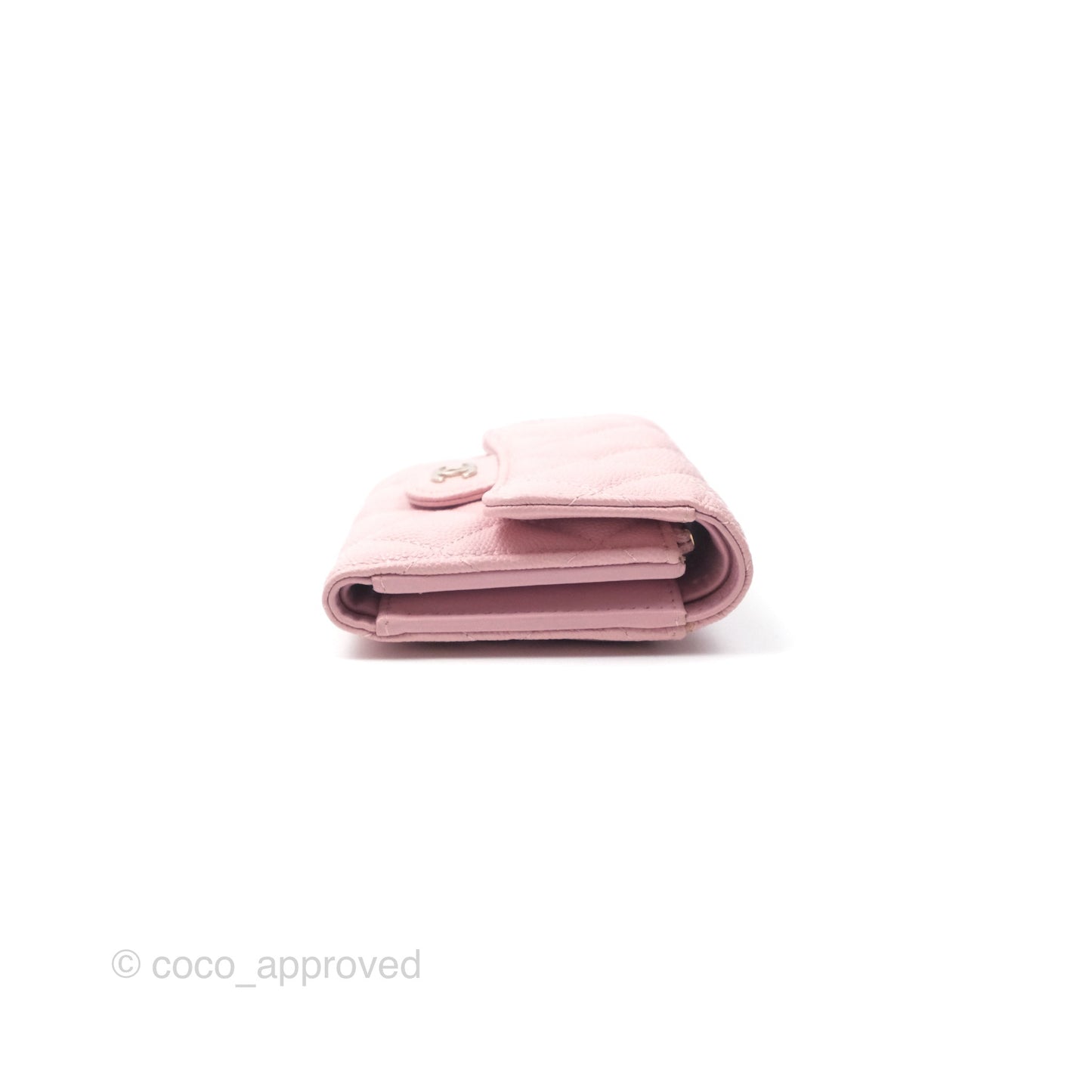 Chanel Classic Short Flap Wallet Pink Caviar Gold Hardware