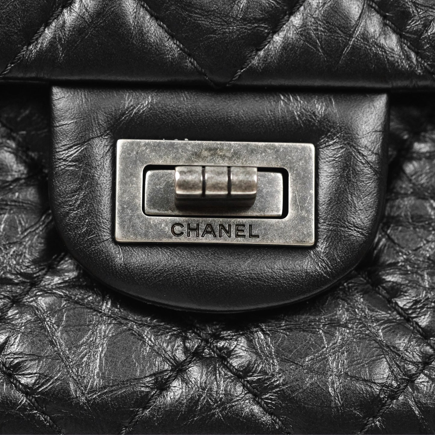 Chanel Reissue 226 Quilted Black Aged Calfskin Ruthenium Hardware