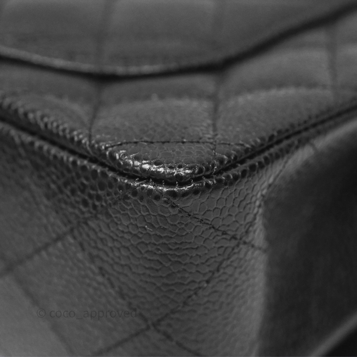 Chanel Small Classic Flap Quilted Black Caviar Gold Hardware