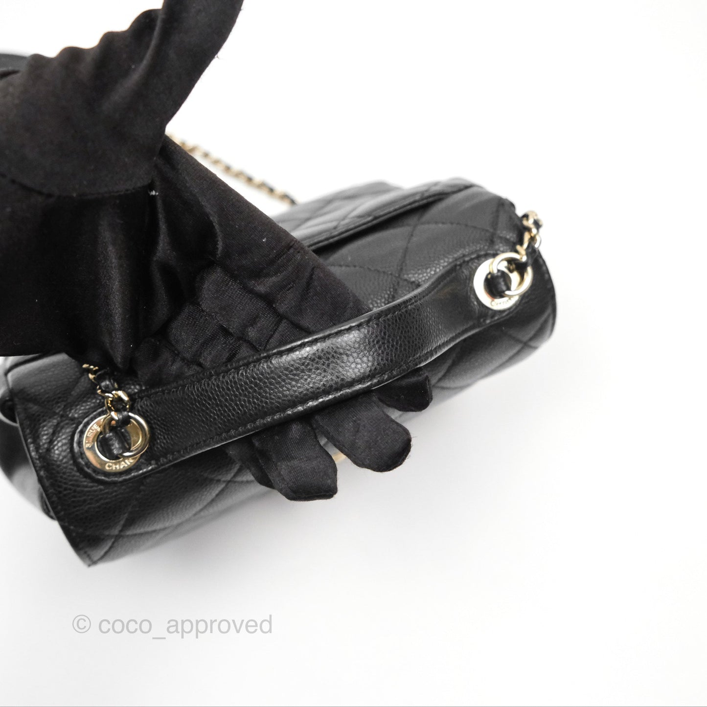 Chanel Quilted Small Business Affinity Flap Black Caviar Gold Hardware