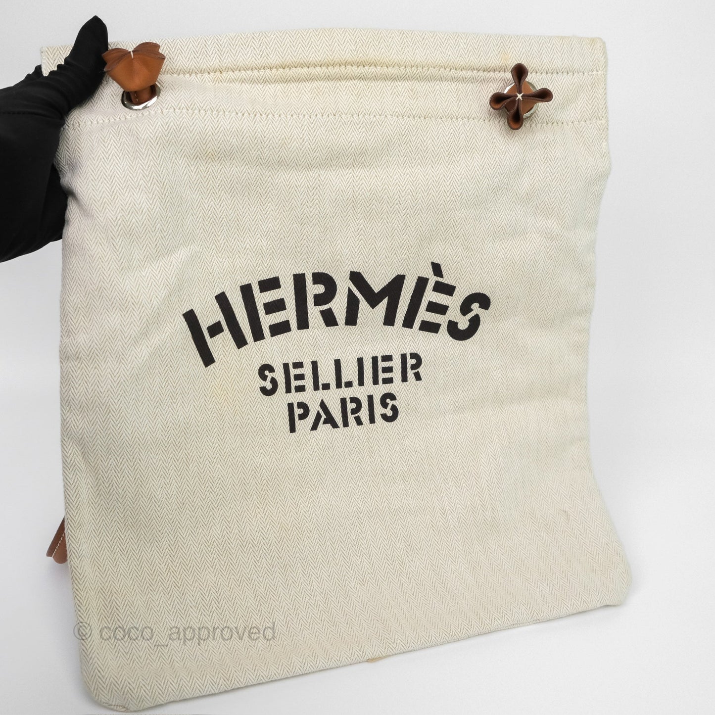 Hermès Aline Canvas Tote Bag