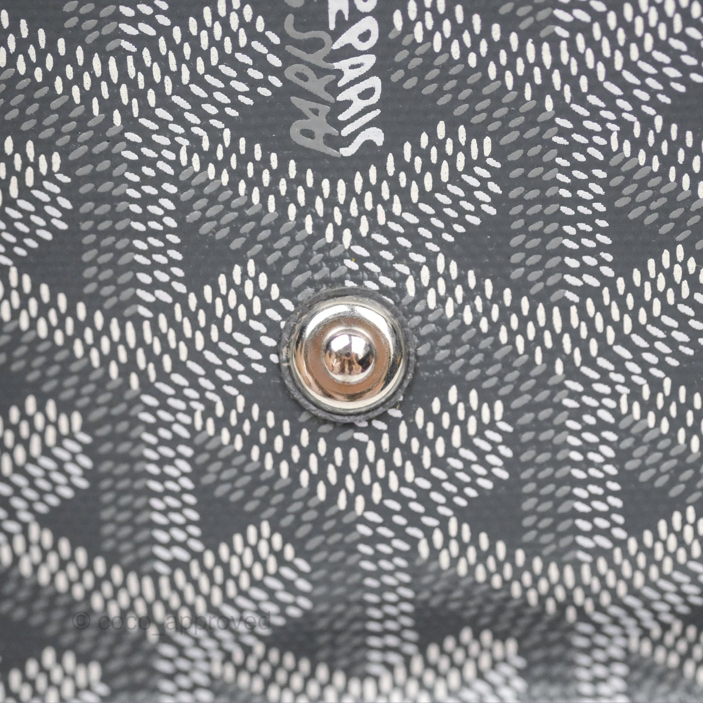Goyard Plumet Pocket Wallet Grey Goyardine Canvas