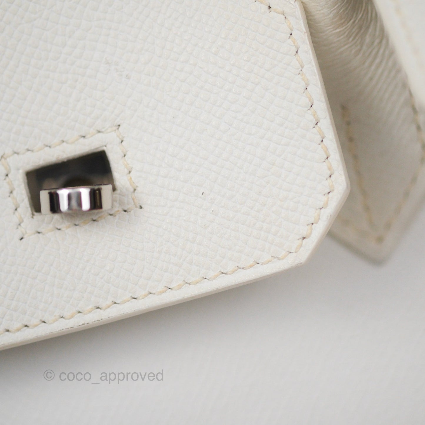Hermès Birkin 30 Retourne White Epsom Palladium Hardware