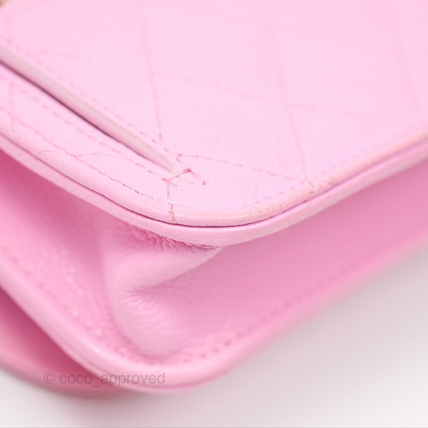 Chanel Business Affinity Clutch With Chain Pink Caviar Gold Hardware