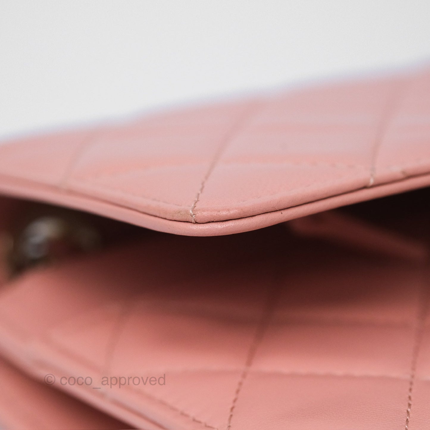 Chanel Trendy CC WOC Quilted Salmon Pink Lambskin Gold Hardware