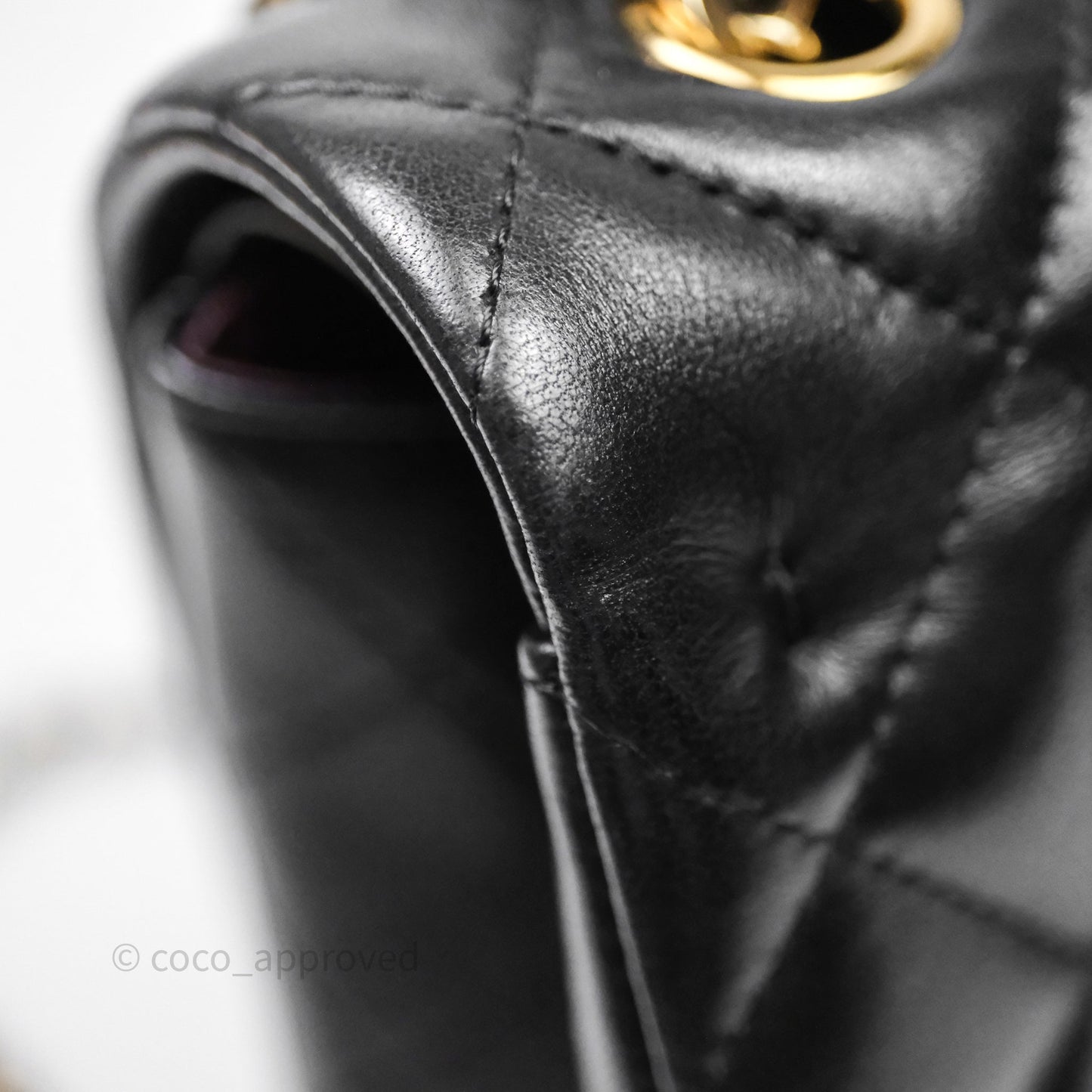 Chanel Classic Jumbo Double Flap Black Lambskin Bag Gold Hardware