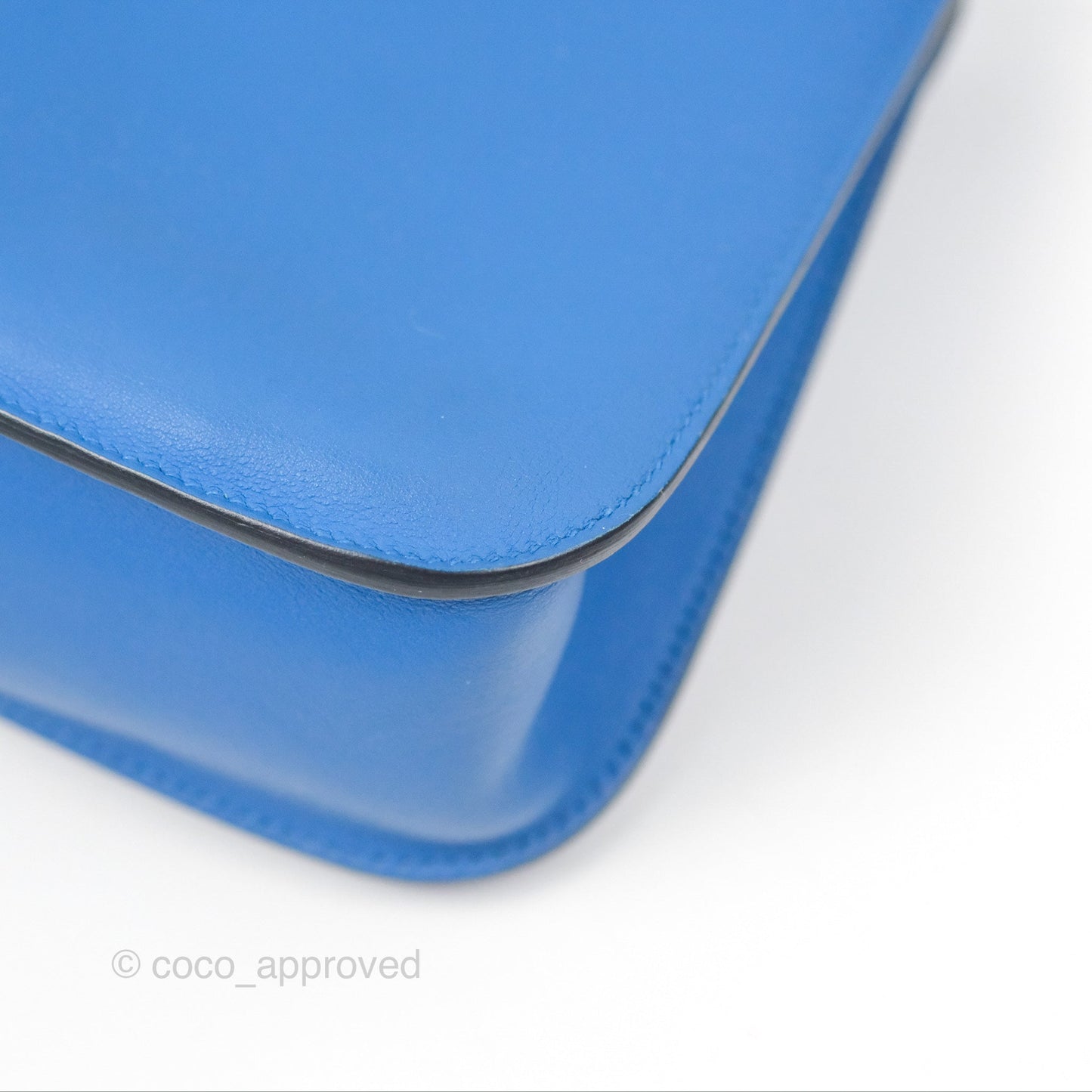 Hermès Halzan 22 Mini Bleu Zellige Swift Palladium Hardware