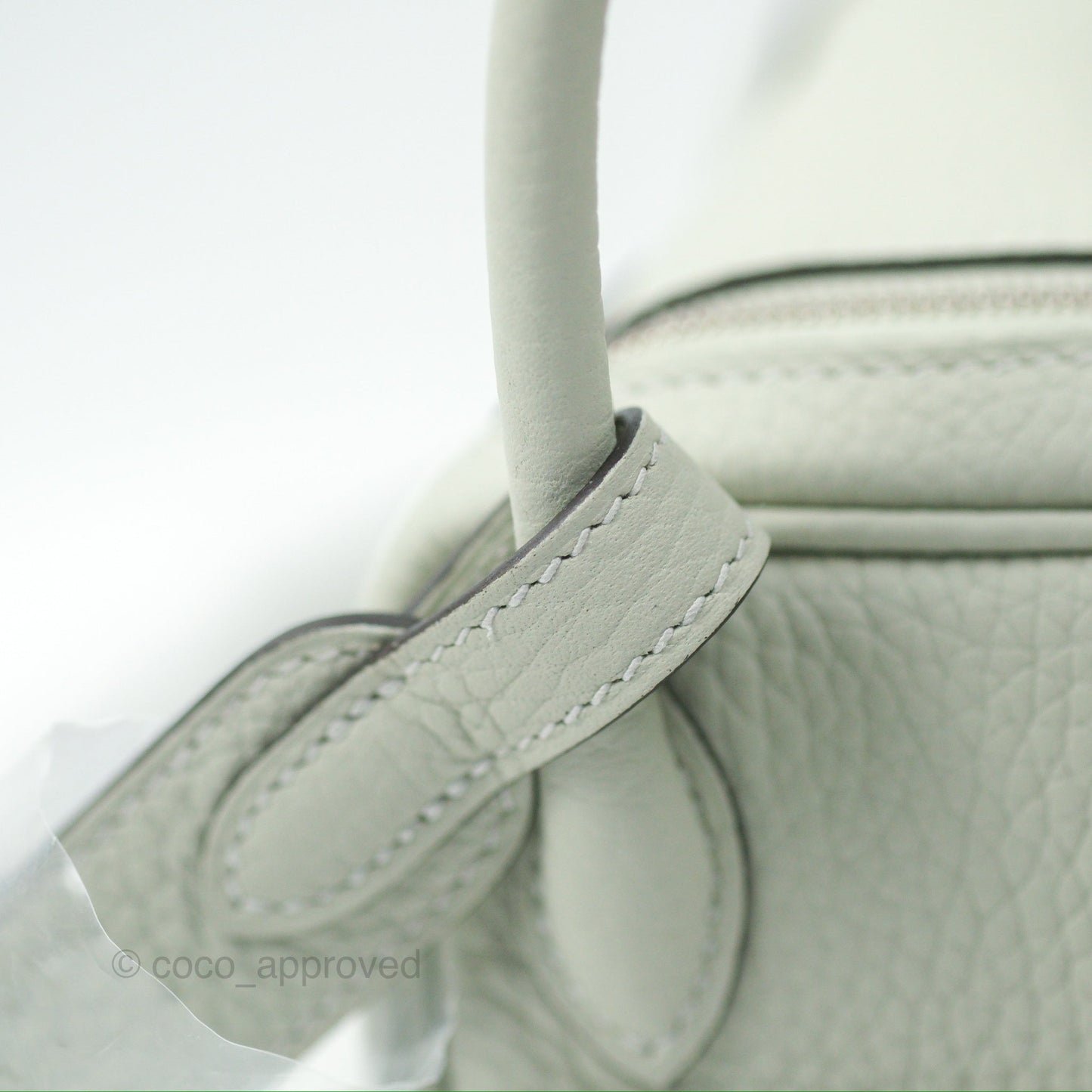 Hermès Mini Lindy 20 Gris Neve Clemence Palladium Hardware