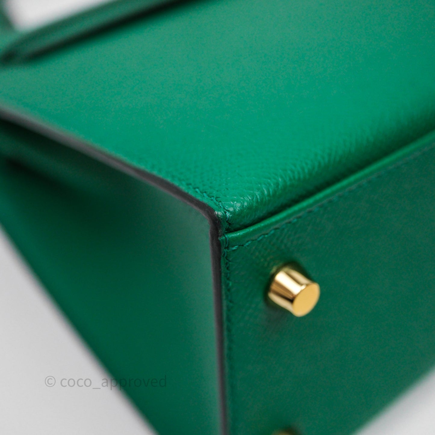 Hermes Kelly 25 Sellier Vert Vertigo Epsom Gold Hardware