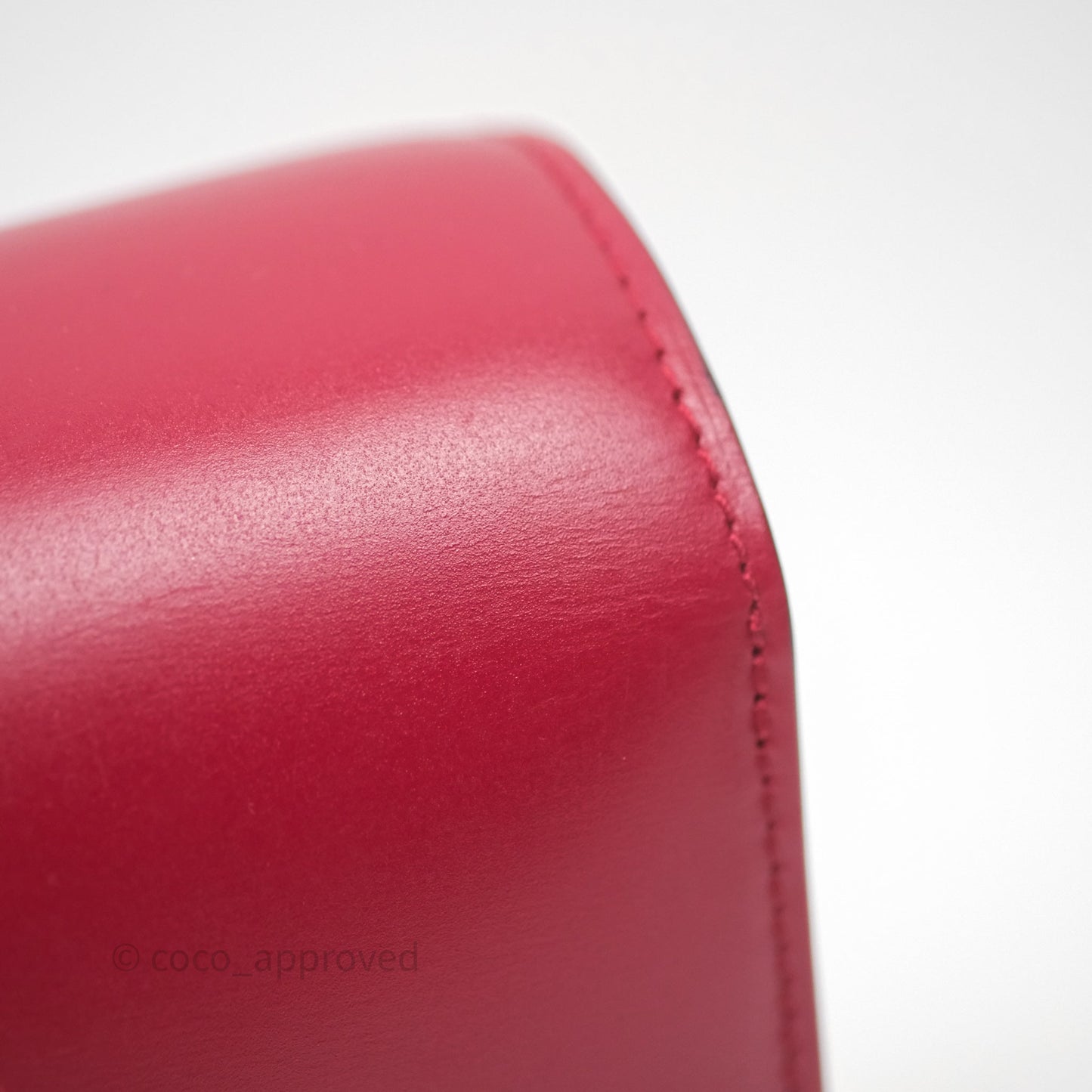 Celine Small Classic Box Flap Red Calfskin