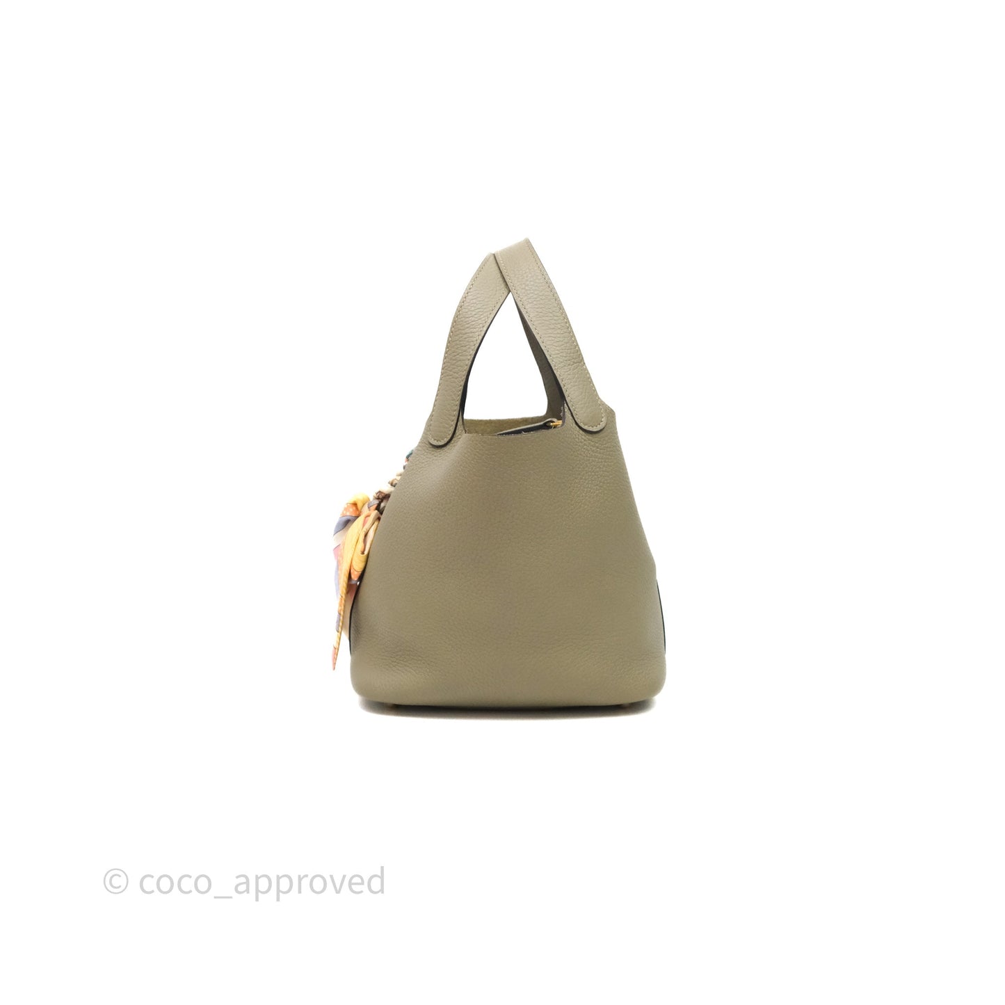 Hermès Picotin Lock 18 Q1 Sauge Clemence Gold Hardware