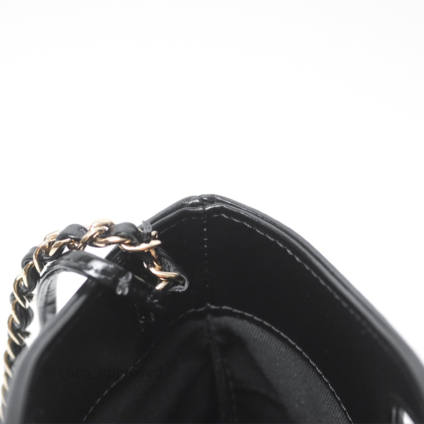 Chanel 31 Mini Black Shiny Lambskin Gold Hardware