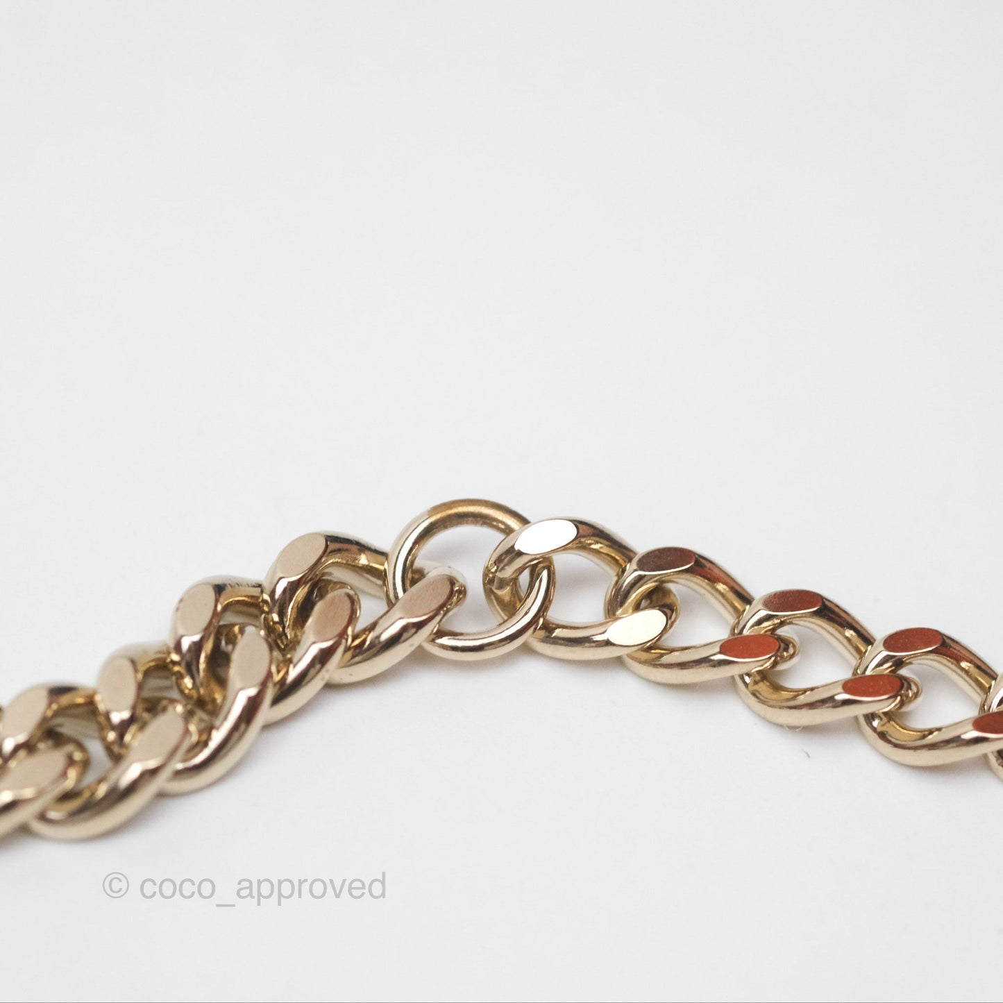 Chanel Logo Chain Choker Gold Tone 22S