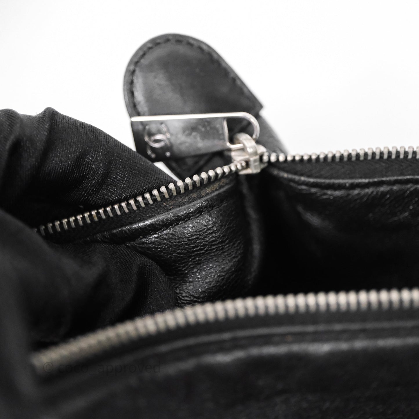 Chanel Vintage Quilted Kelly Waffle Bag Silver Hardware