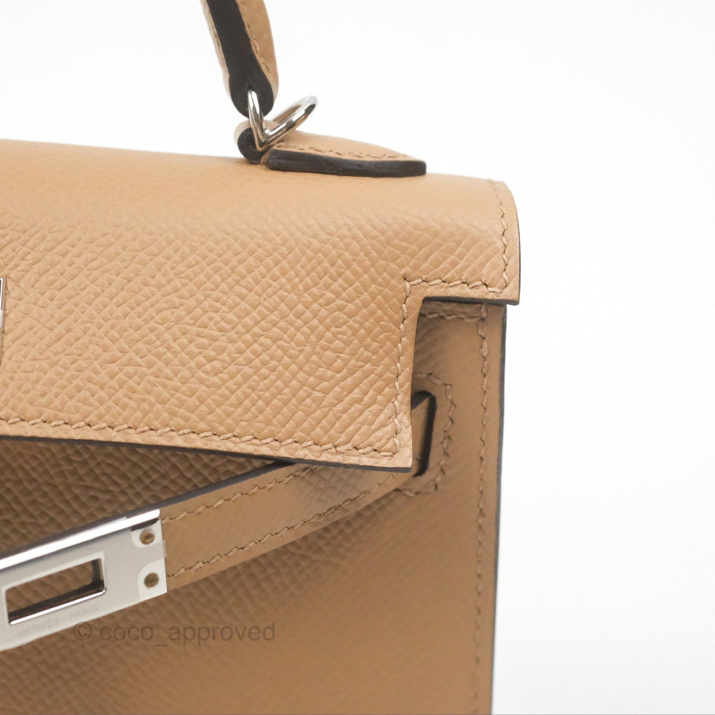 Hermès Mini Kelly II Chai 0M Epsom Palladium Hardware