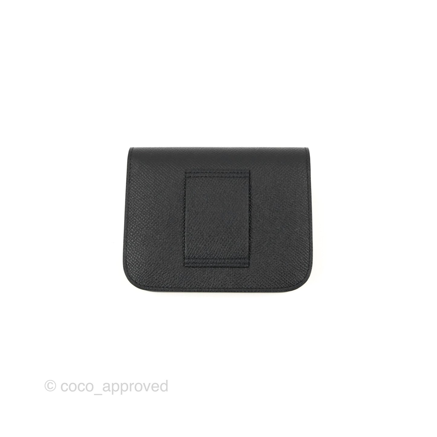 Hermès Constance Slim Wallet Black Epsom Rose Gold Hardware