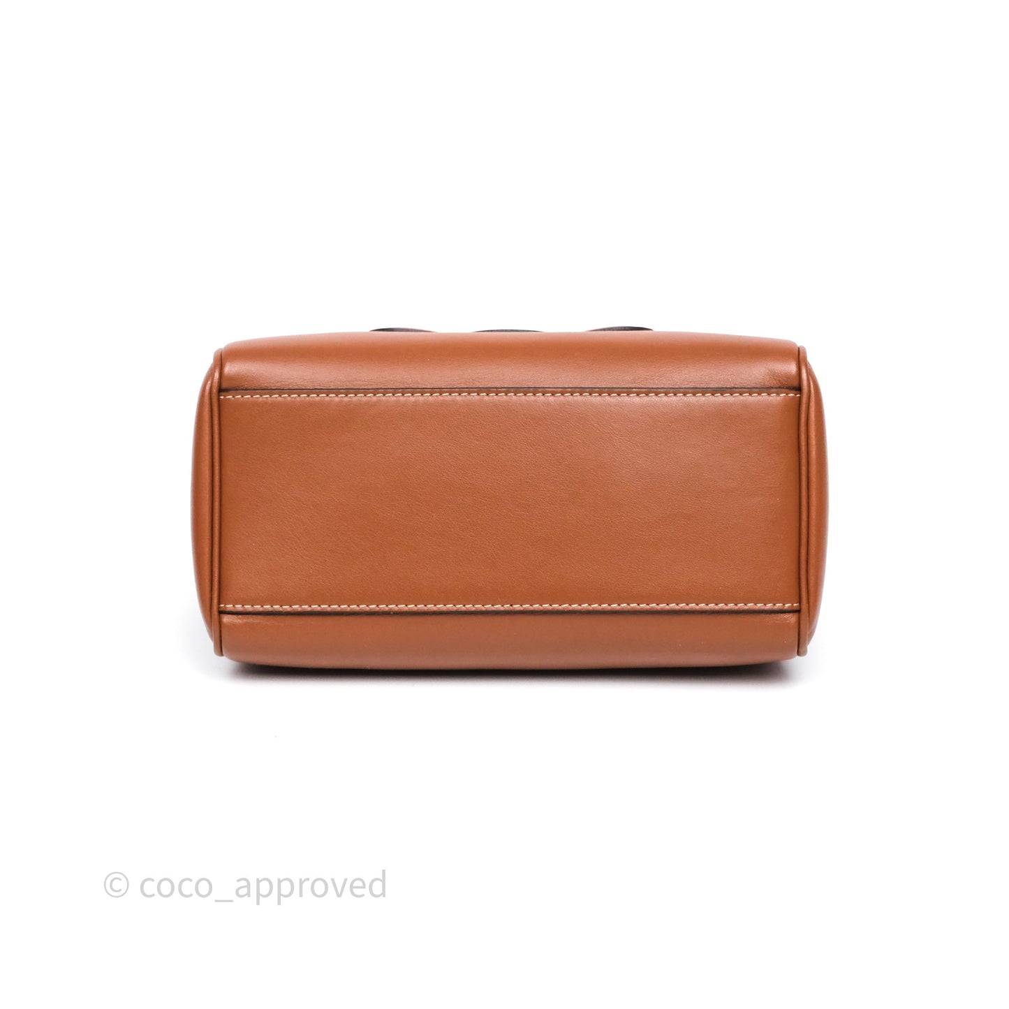 Celine Small Boston Bag Tan Calfskin Gold Hardware