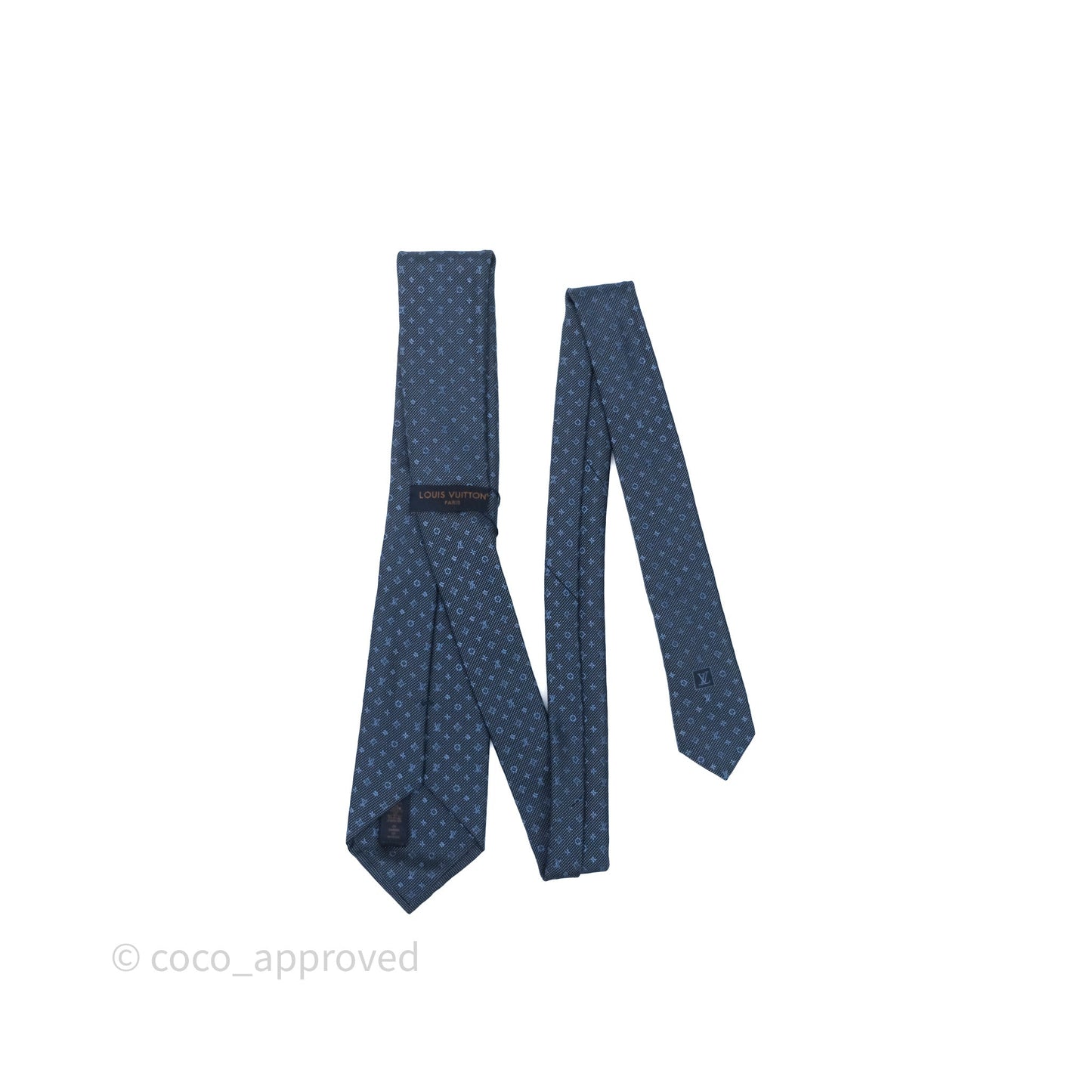 Louis Vuitton Monogram Classic Tie Blue