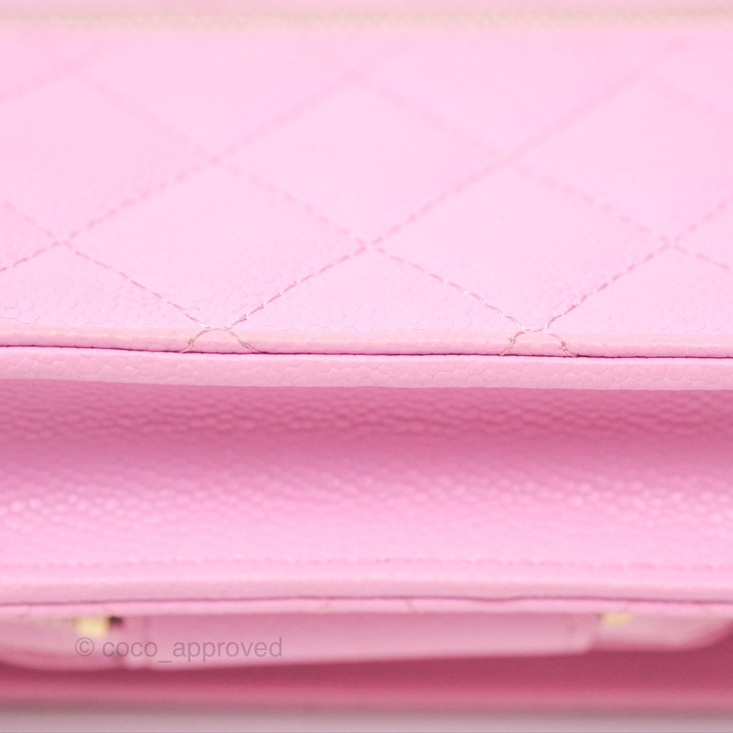 Chanel Business Affinity Clutch With Chain Pink Caviar Gold Hardware