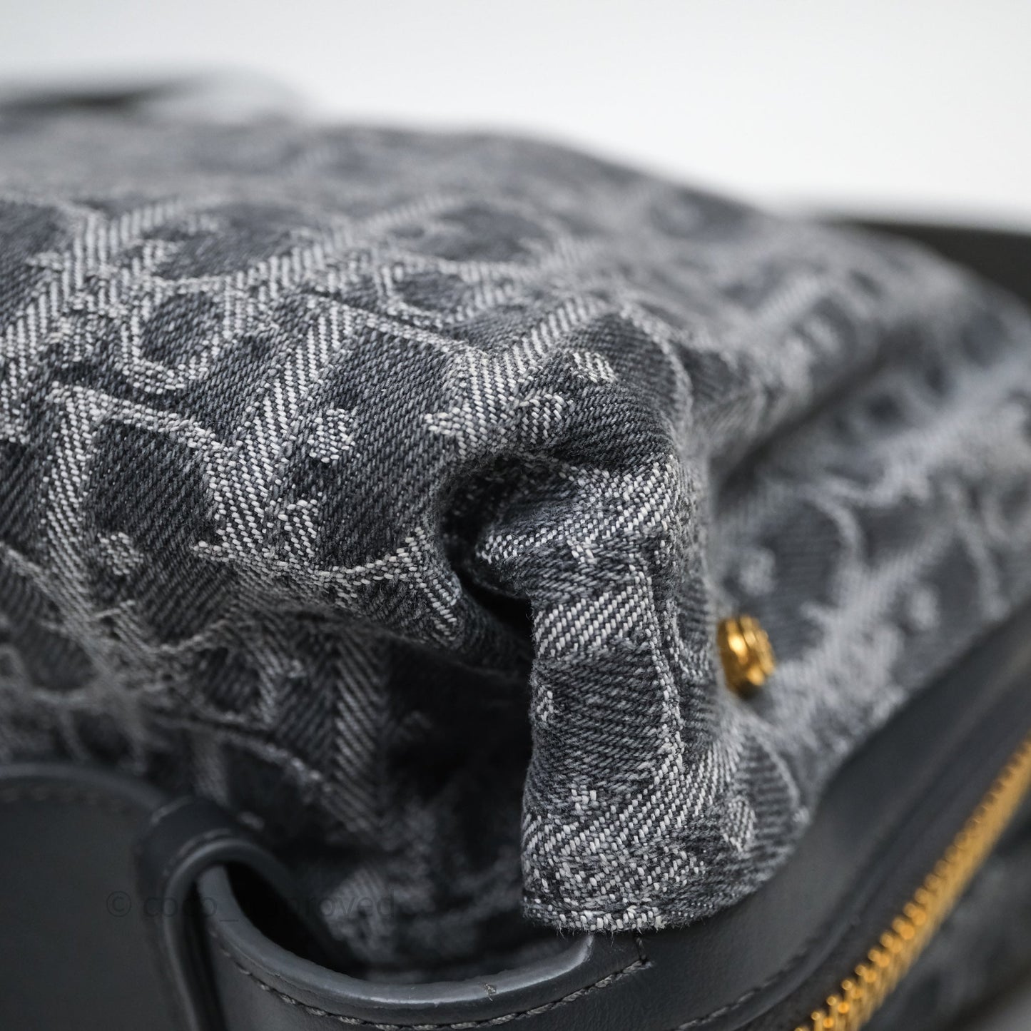 Dior Small D-Journey Bag Gray Denim Dior Oblique Jacquard